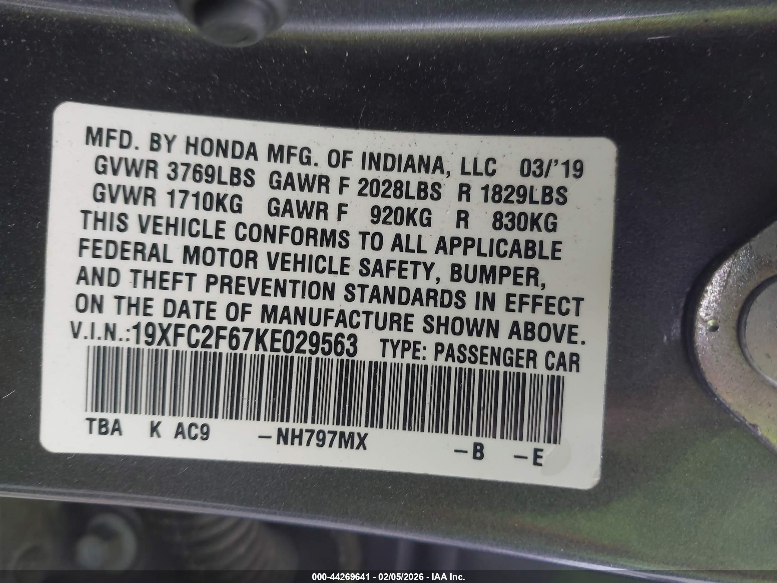 HONDA CIVIC image 9
