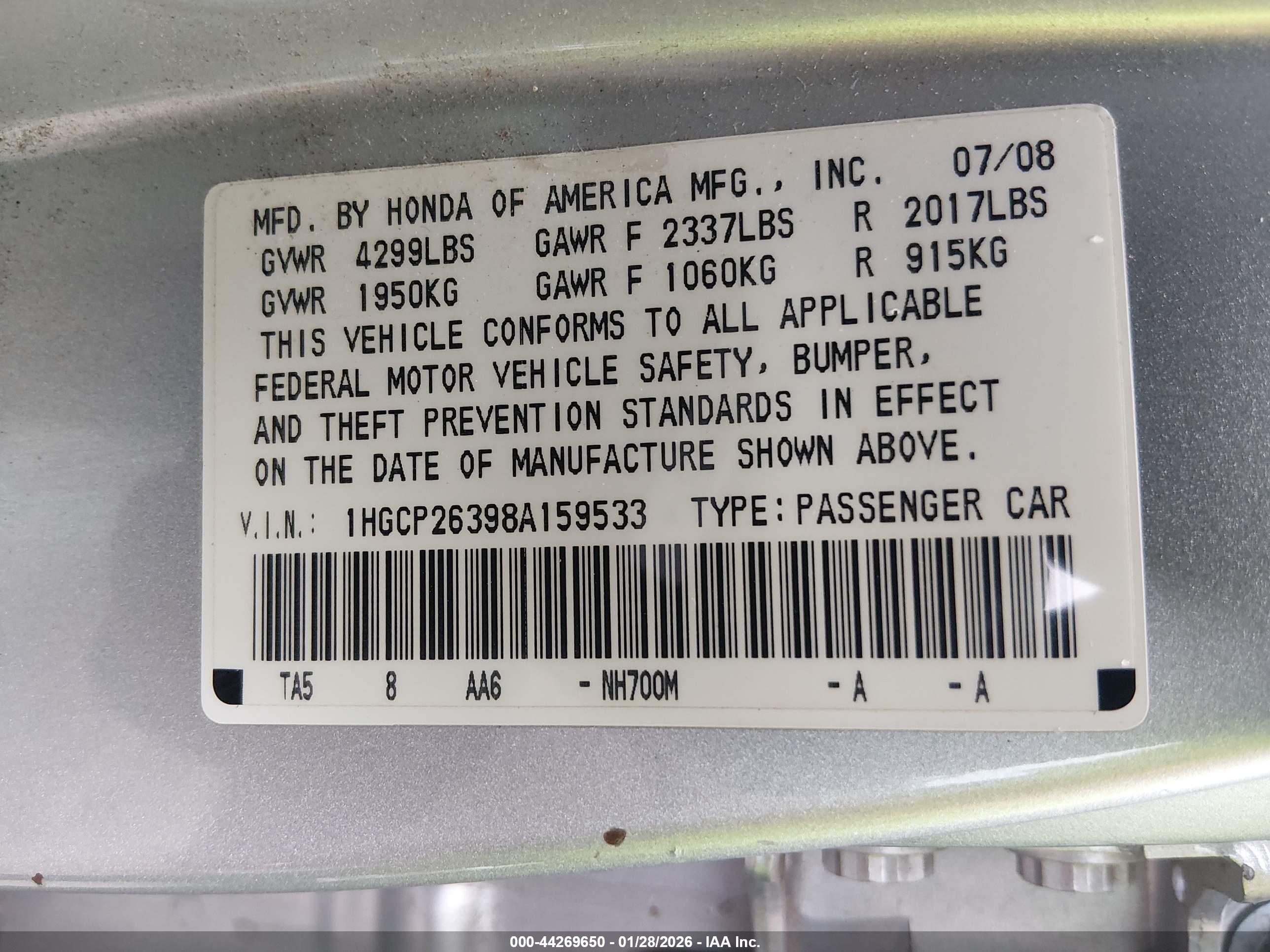 HONDA ACCORD image 9