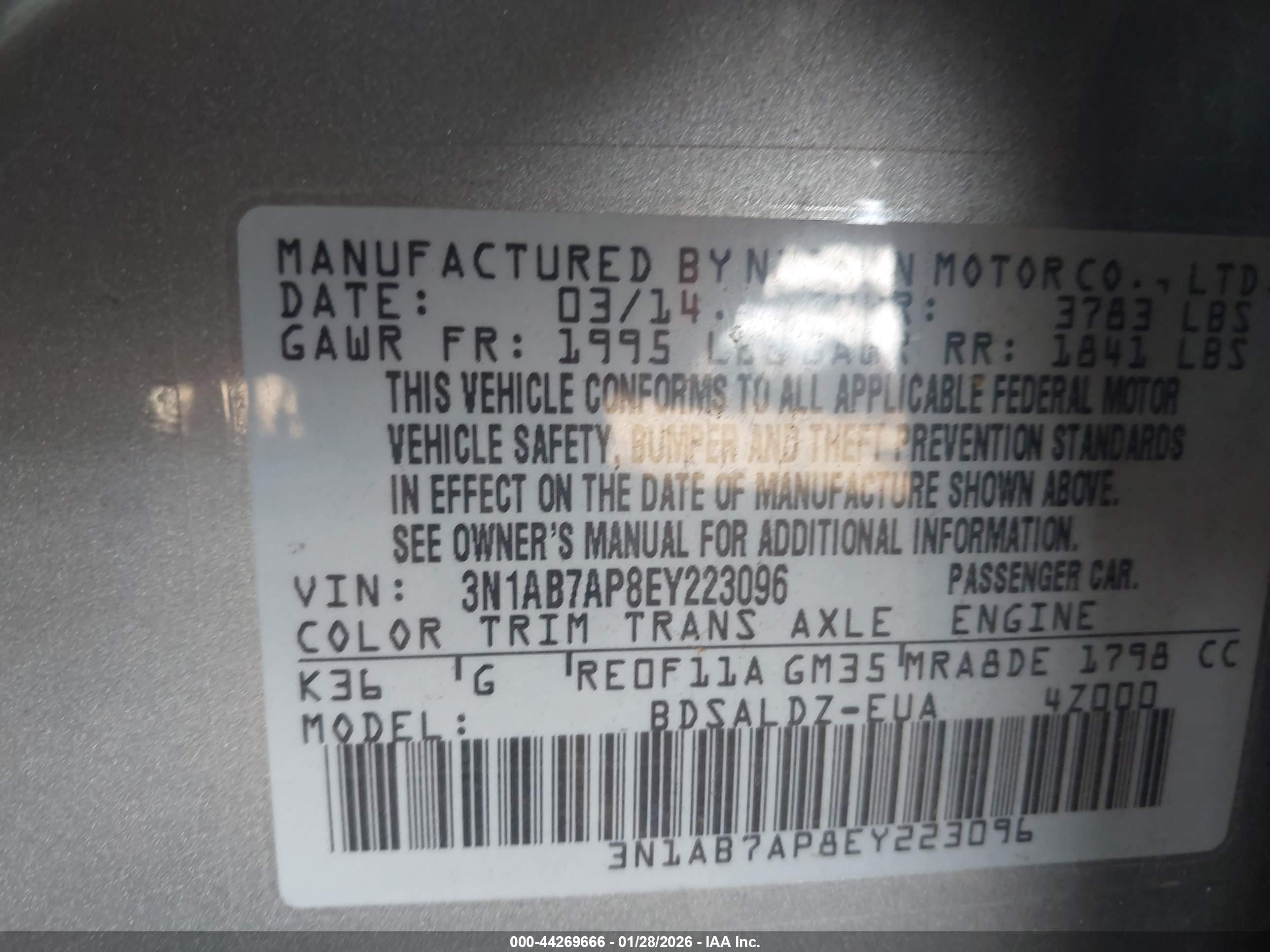 NISSAN SENTRA image 9
