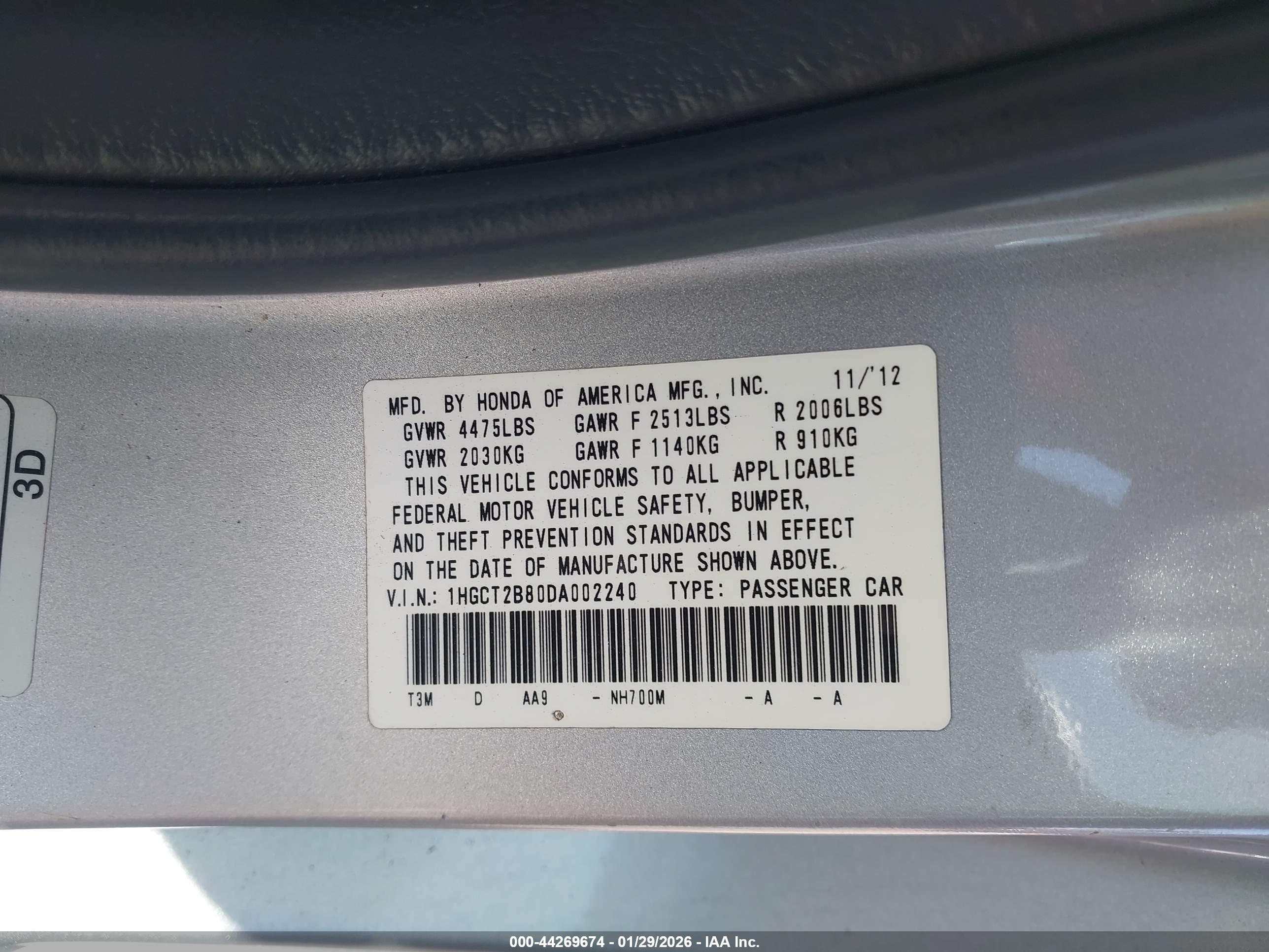 HONDA ACCORD image 9