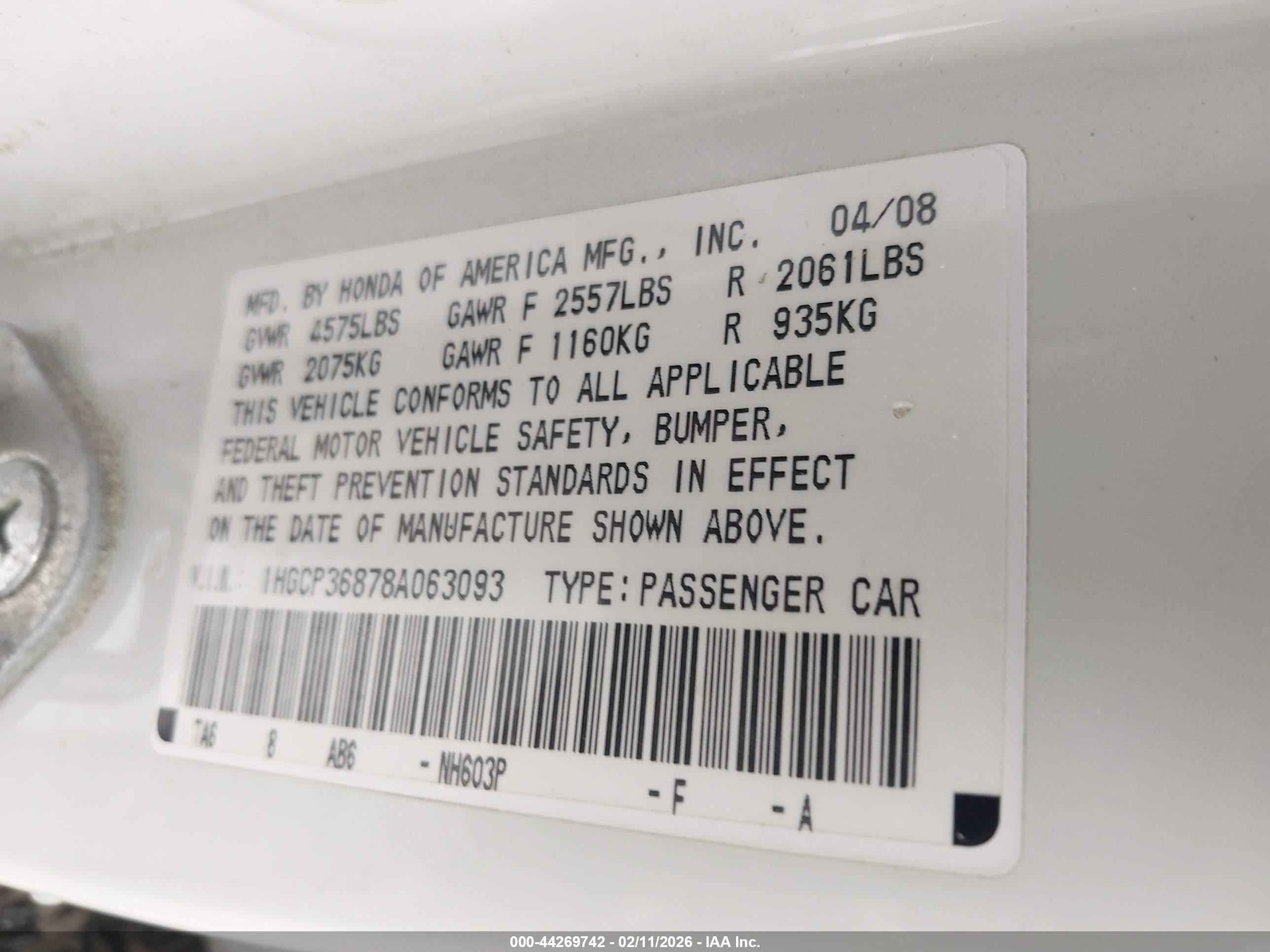 HONDA ACCORD image 9