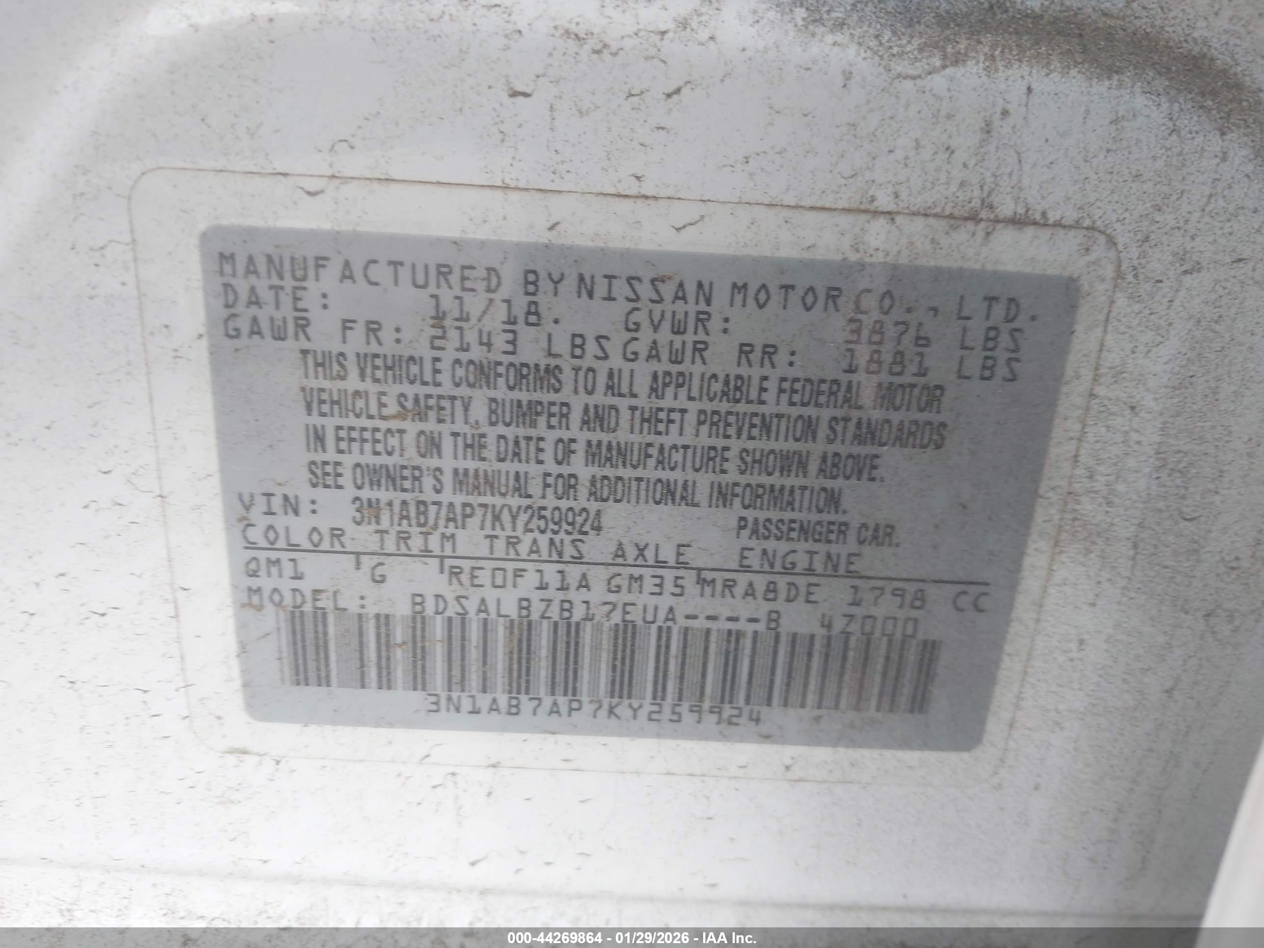 NISSAN SENTRA image 9