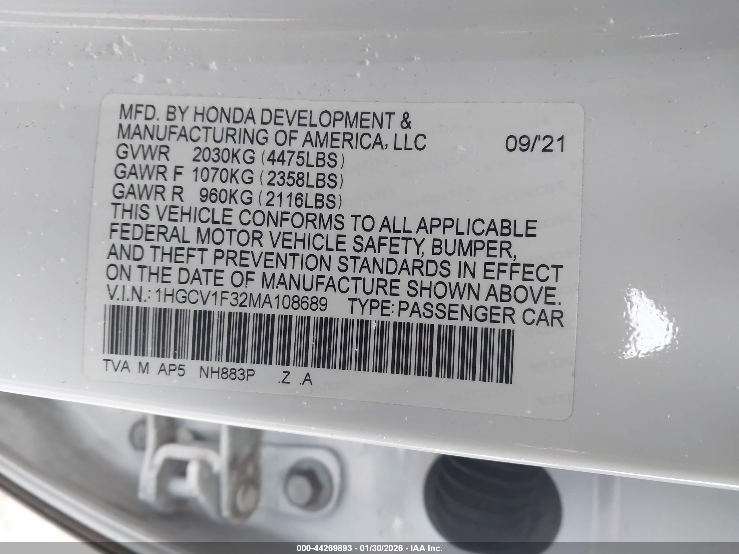 HONDA ACCORD image 9