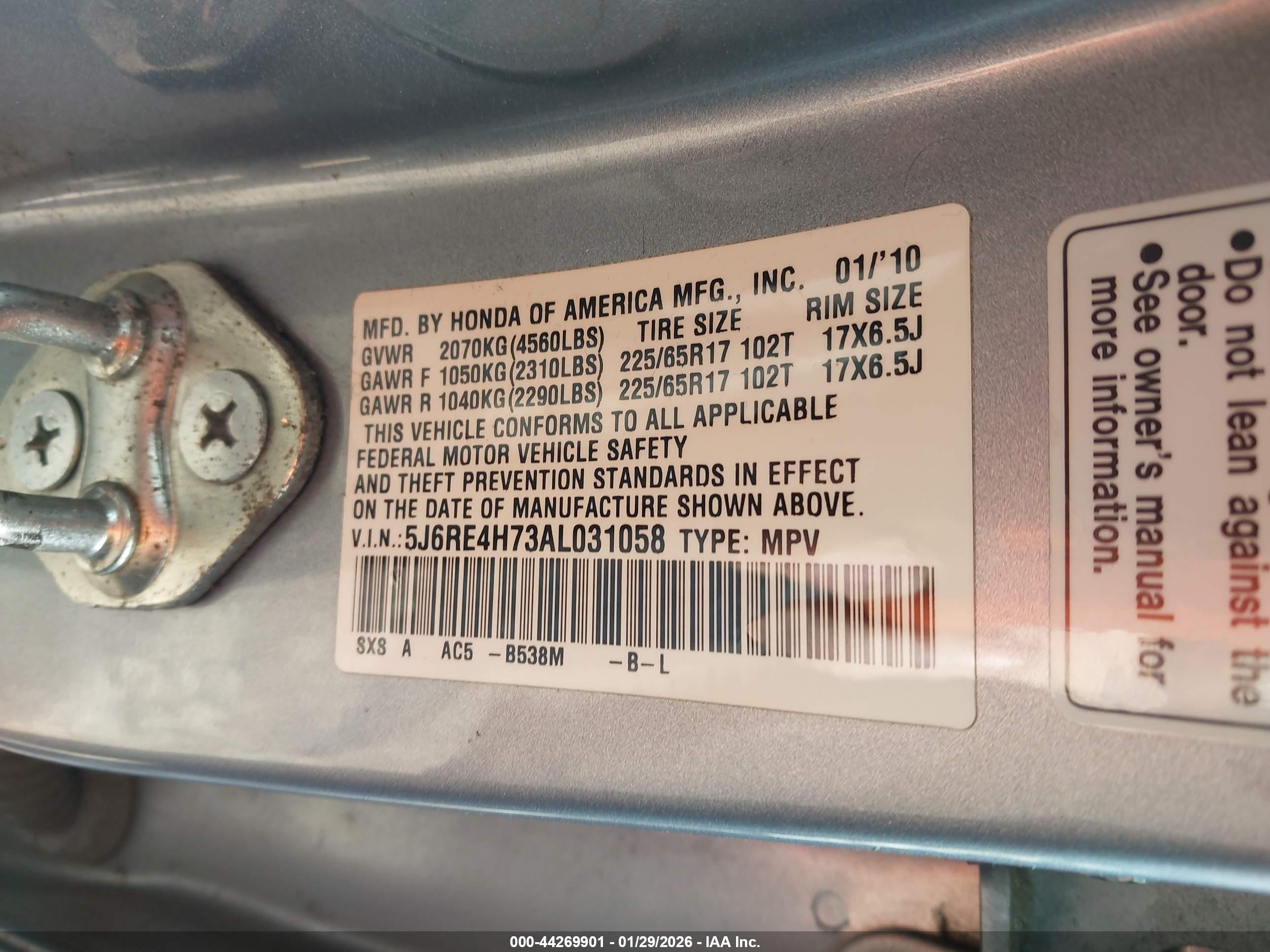 HONDA CR-V image 9