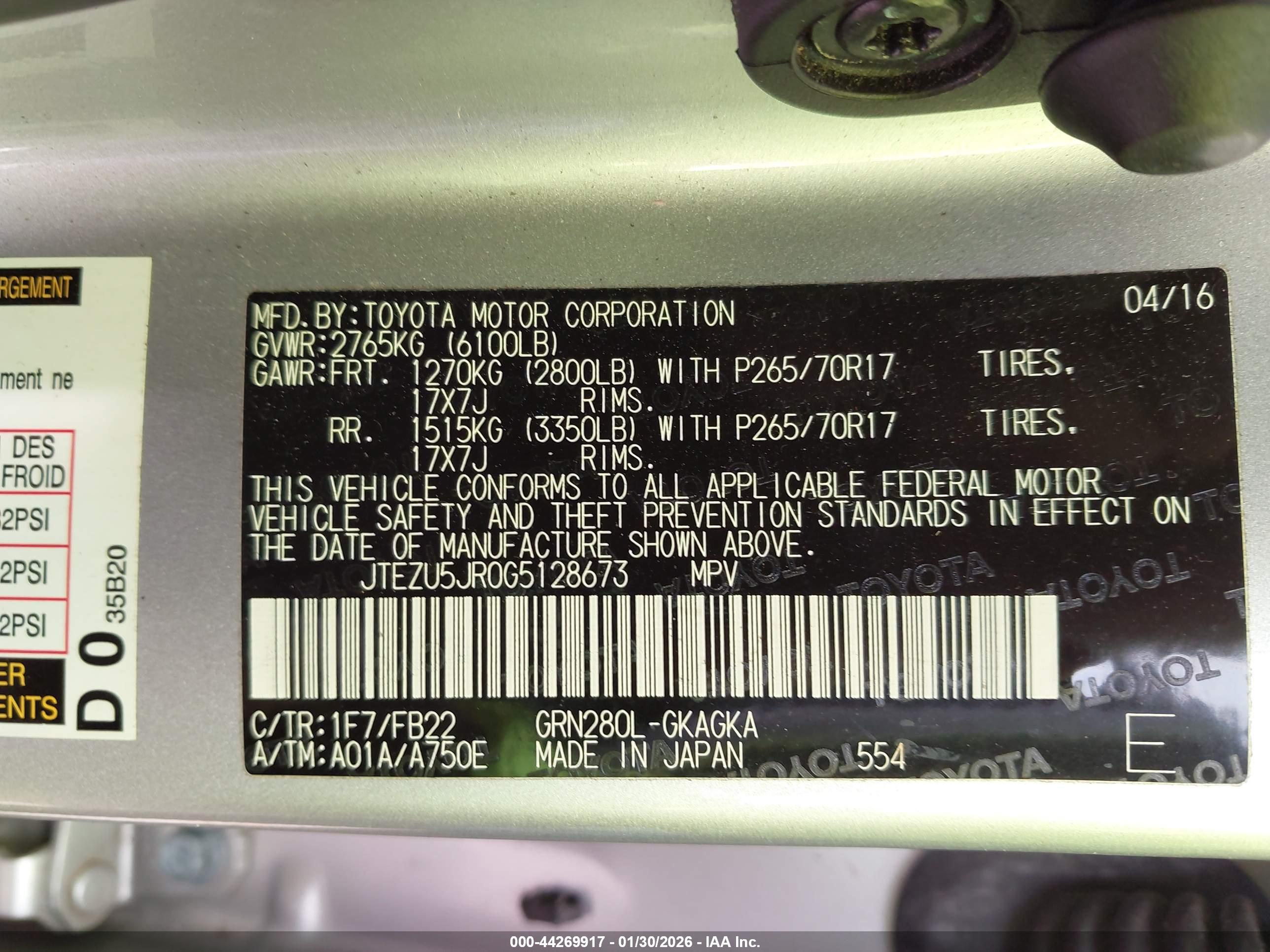 TOYOTA 4RUNNER image 9