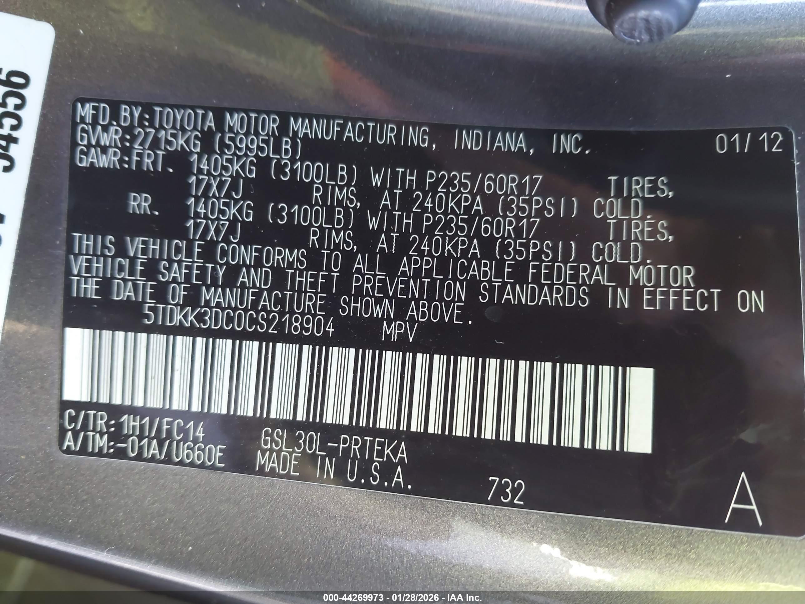 TOYOTA SIENNA image 9