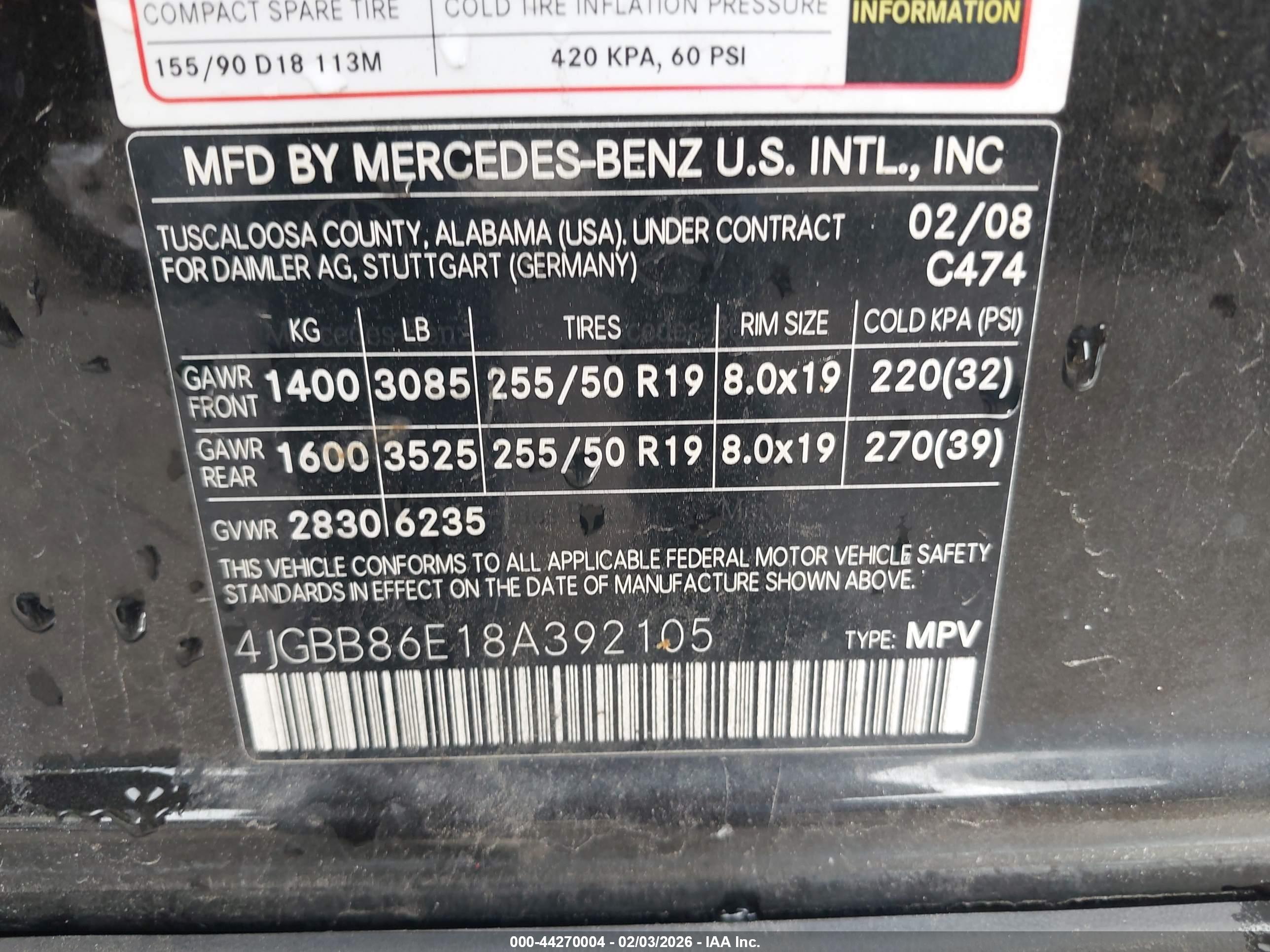 MERCEDES-BENZ ML image 9