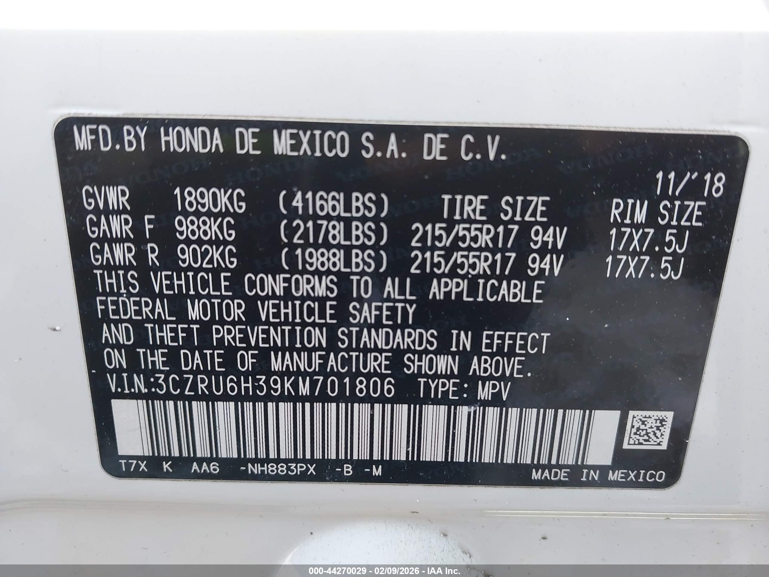 HONDA HR-V image 9
