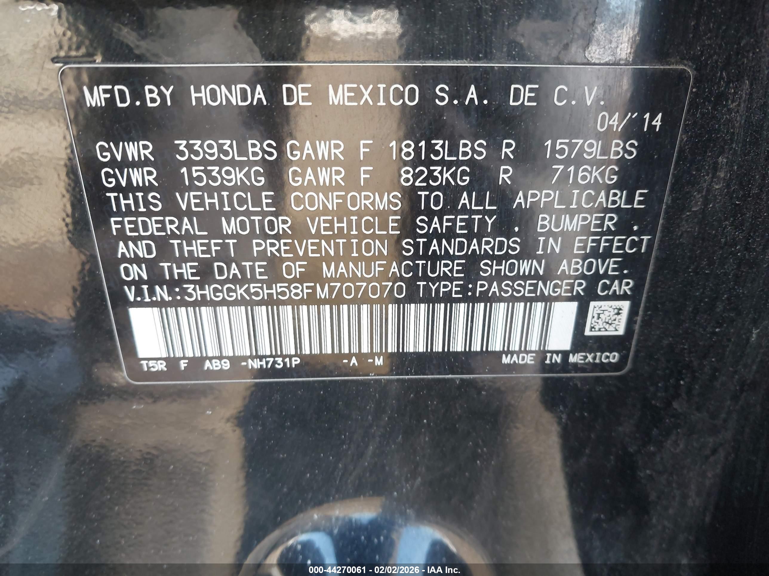 HONDA FIT image 9