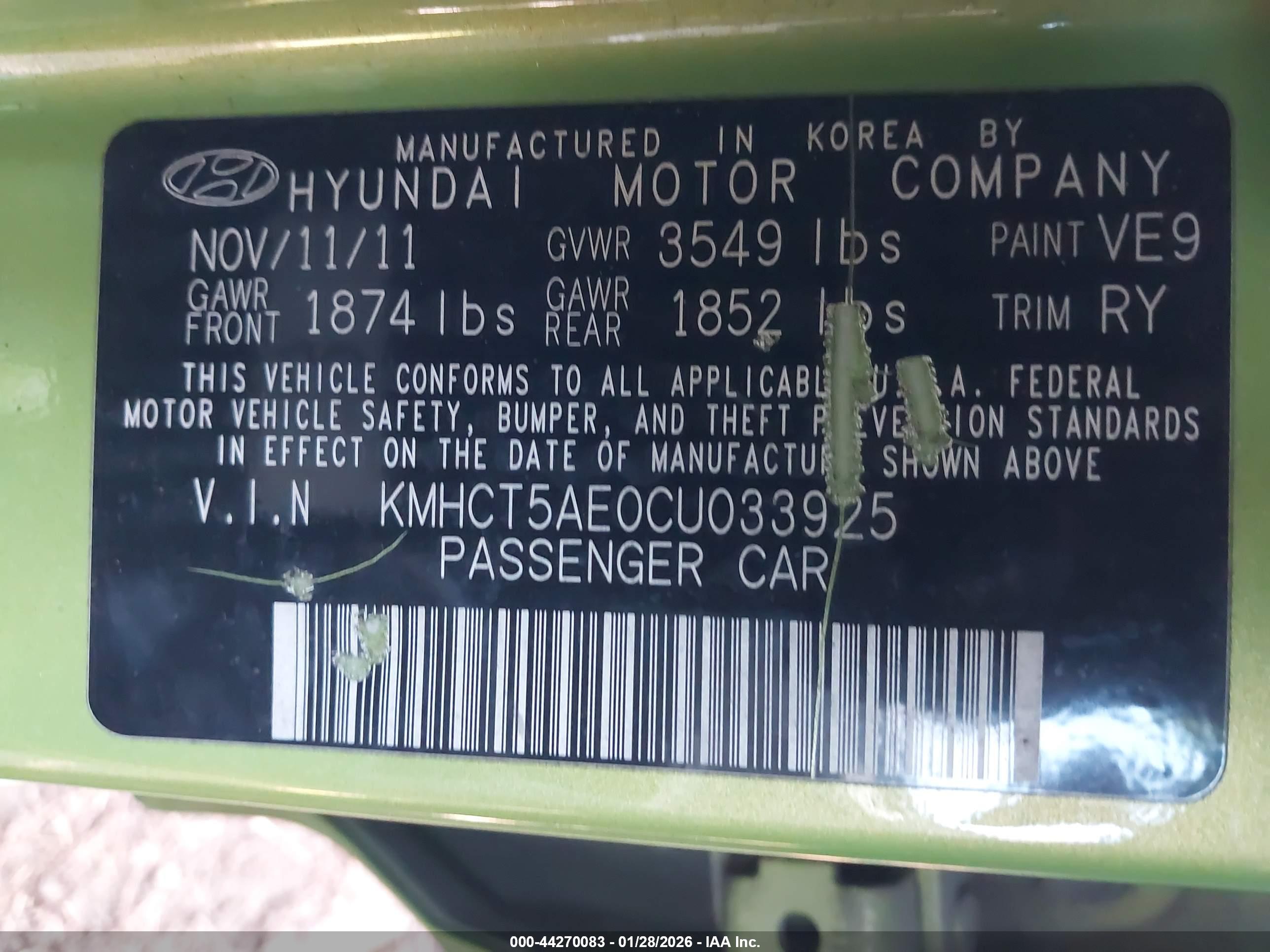 HYUNDAI ACCENT image 9