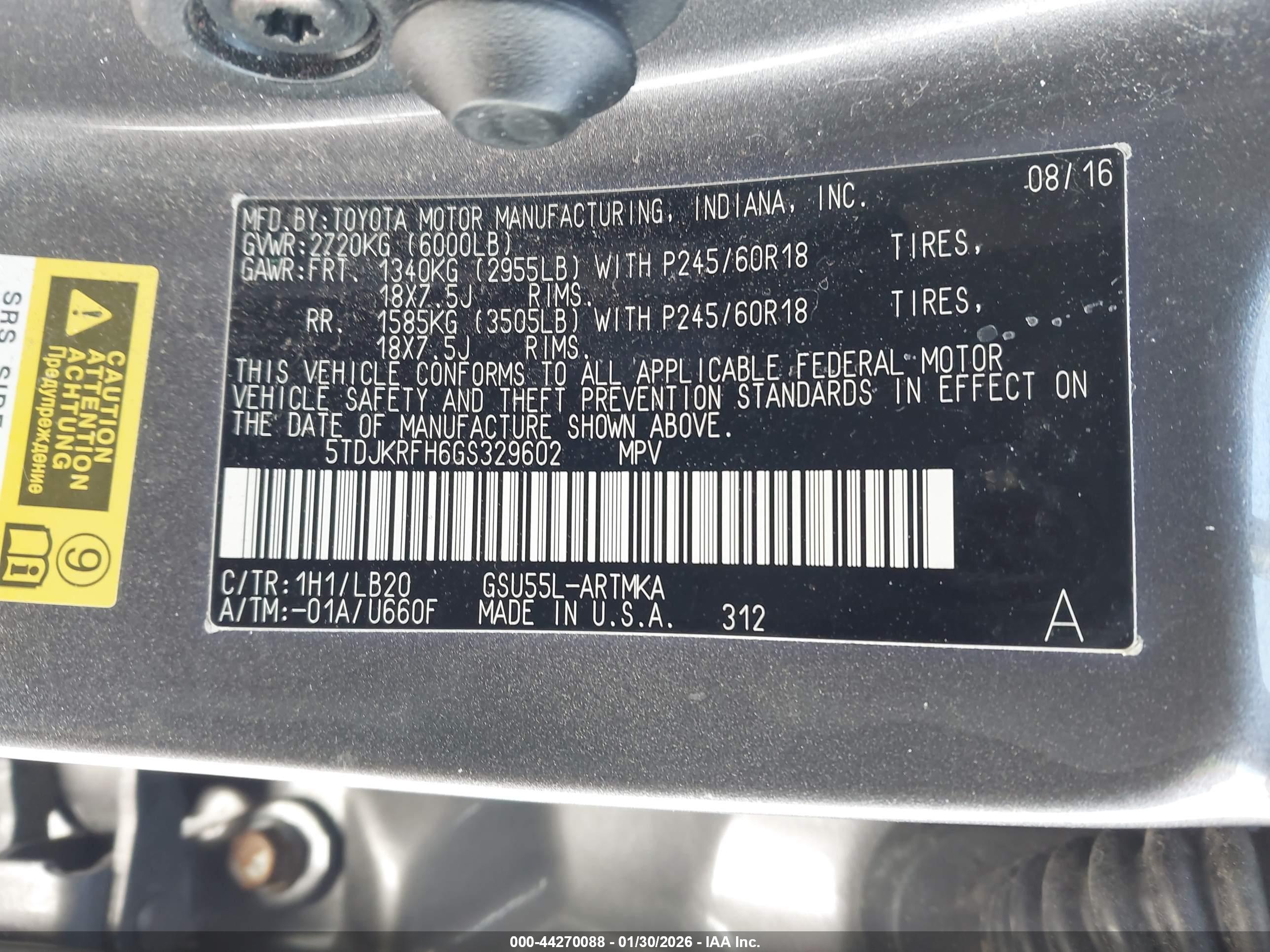 TOYOTA HIGHLANDER image 9
