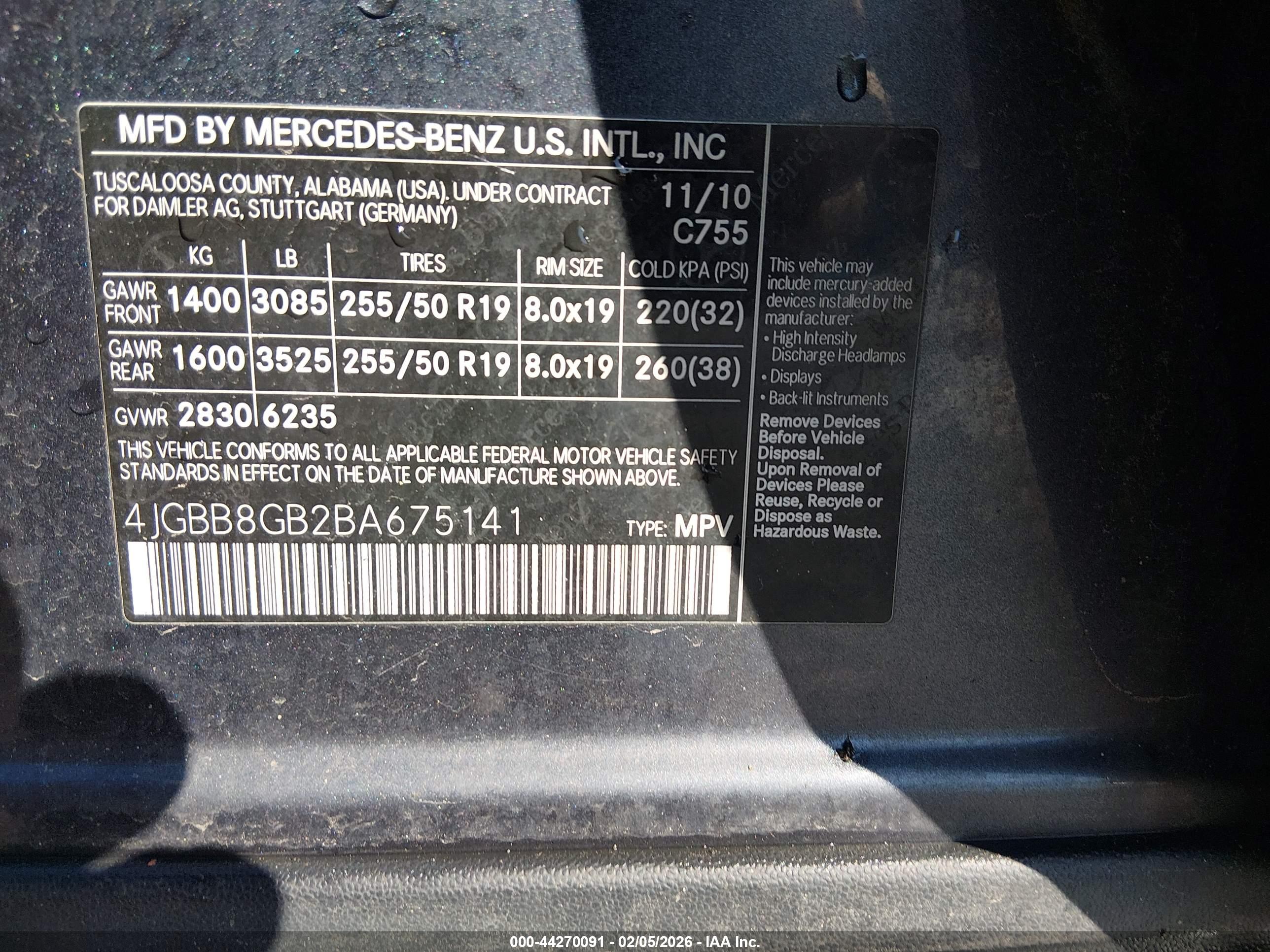 MERCEDES-BENZ ML image 9