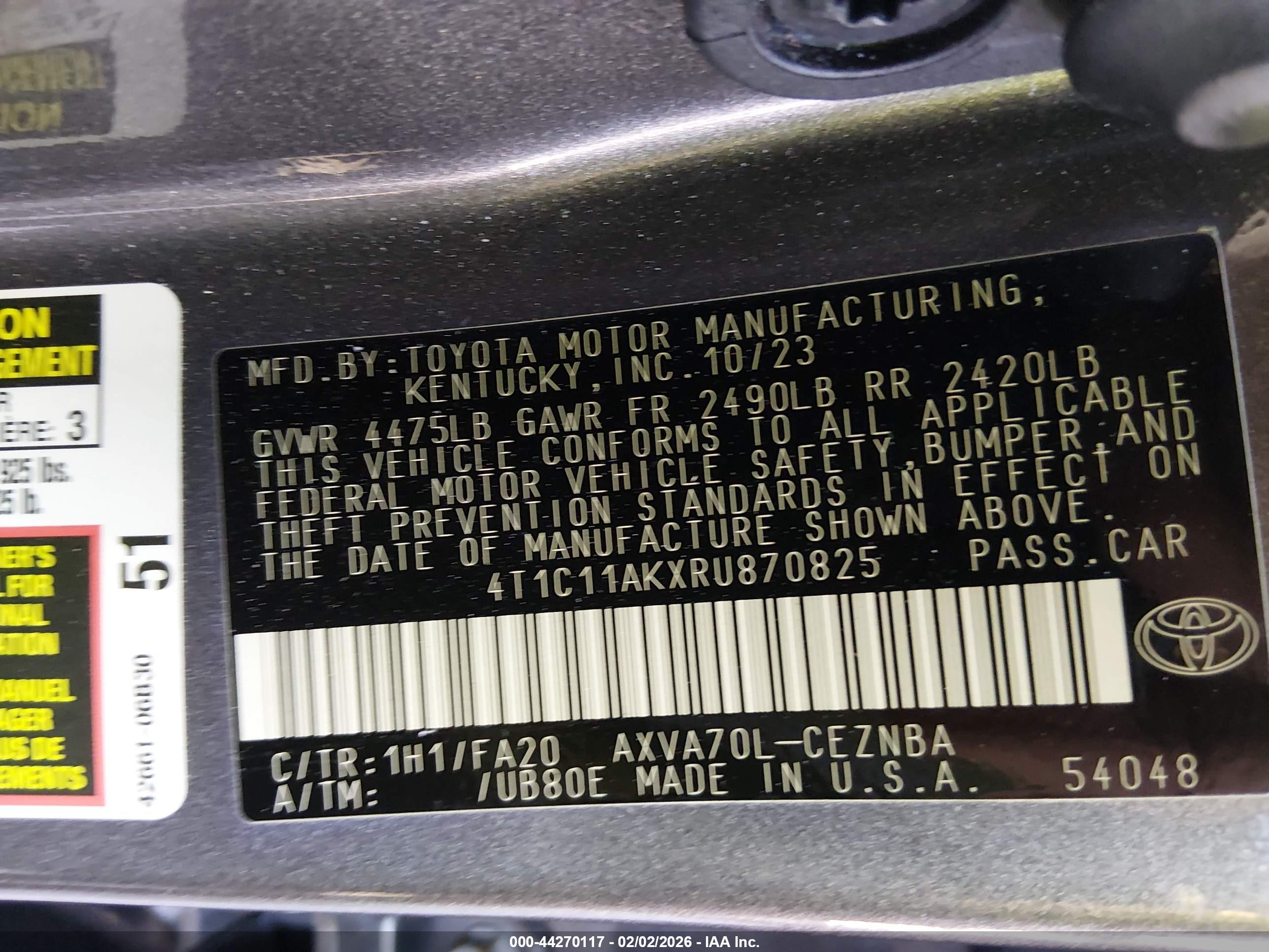 TOYOTA CAMRY image 9