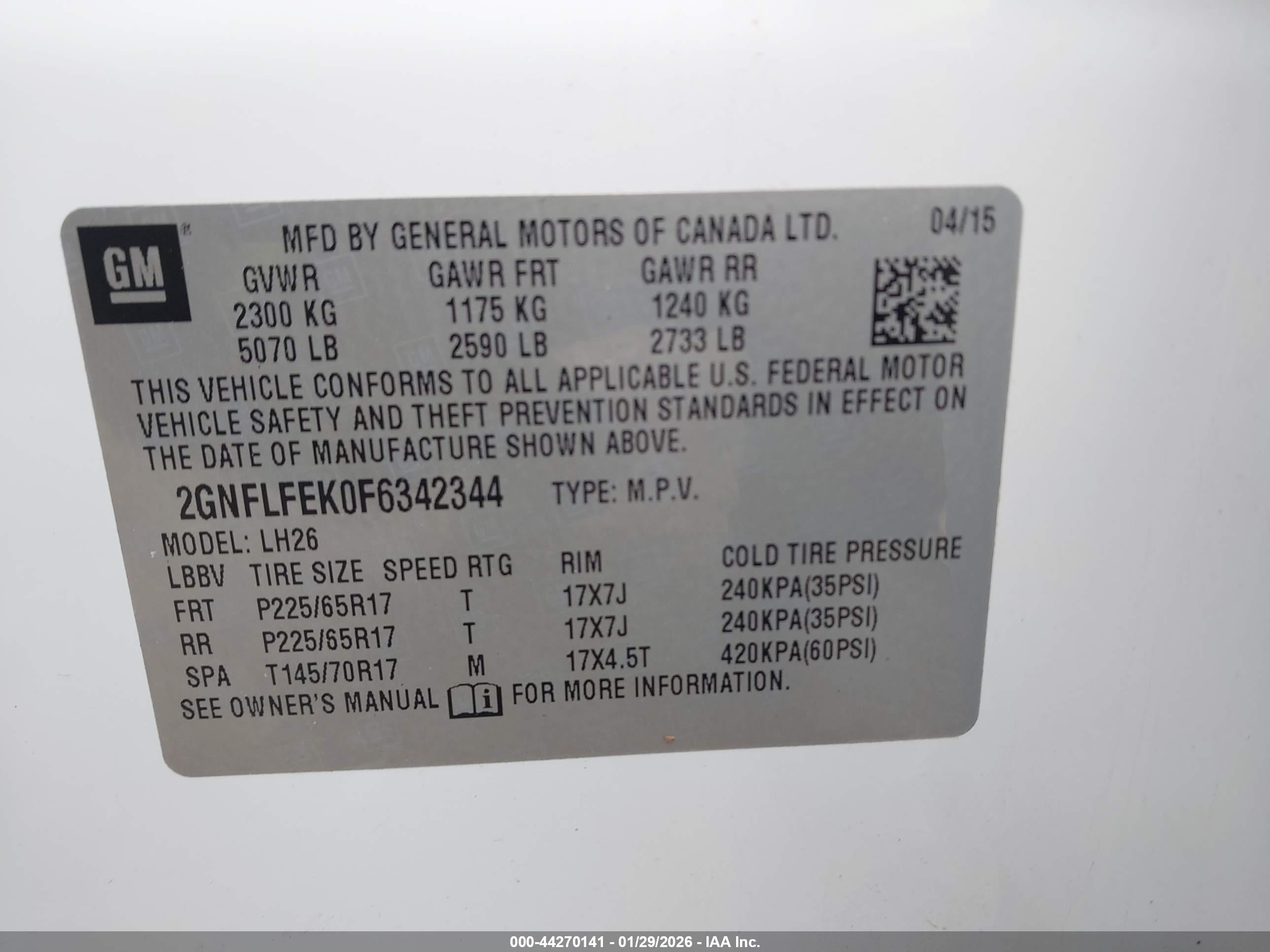 CHEVROLET EQUINOX image 9