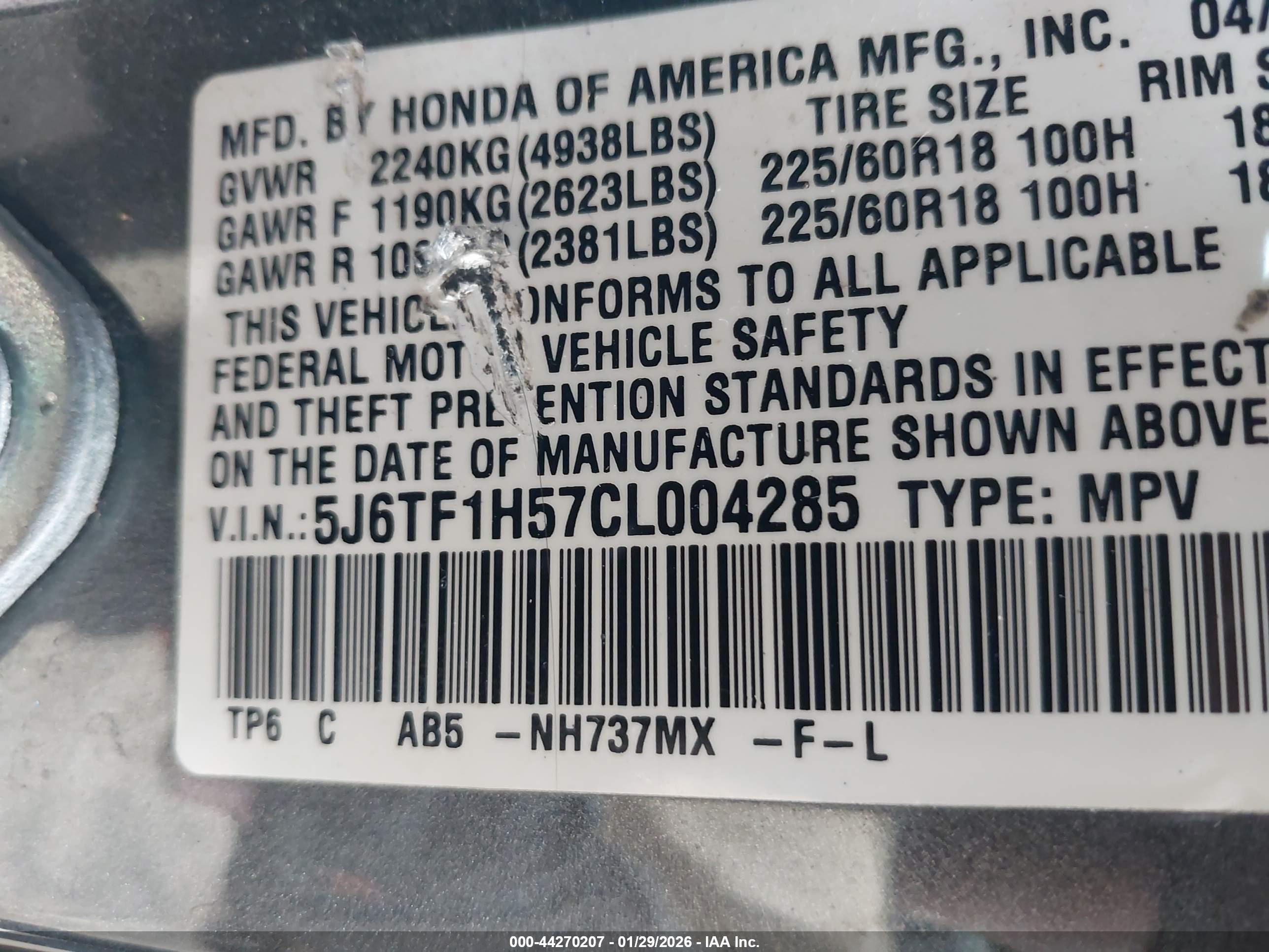 HONDA CROSSTOUR image 9