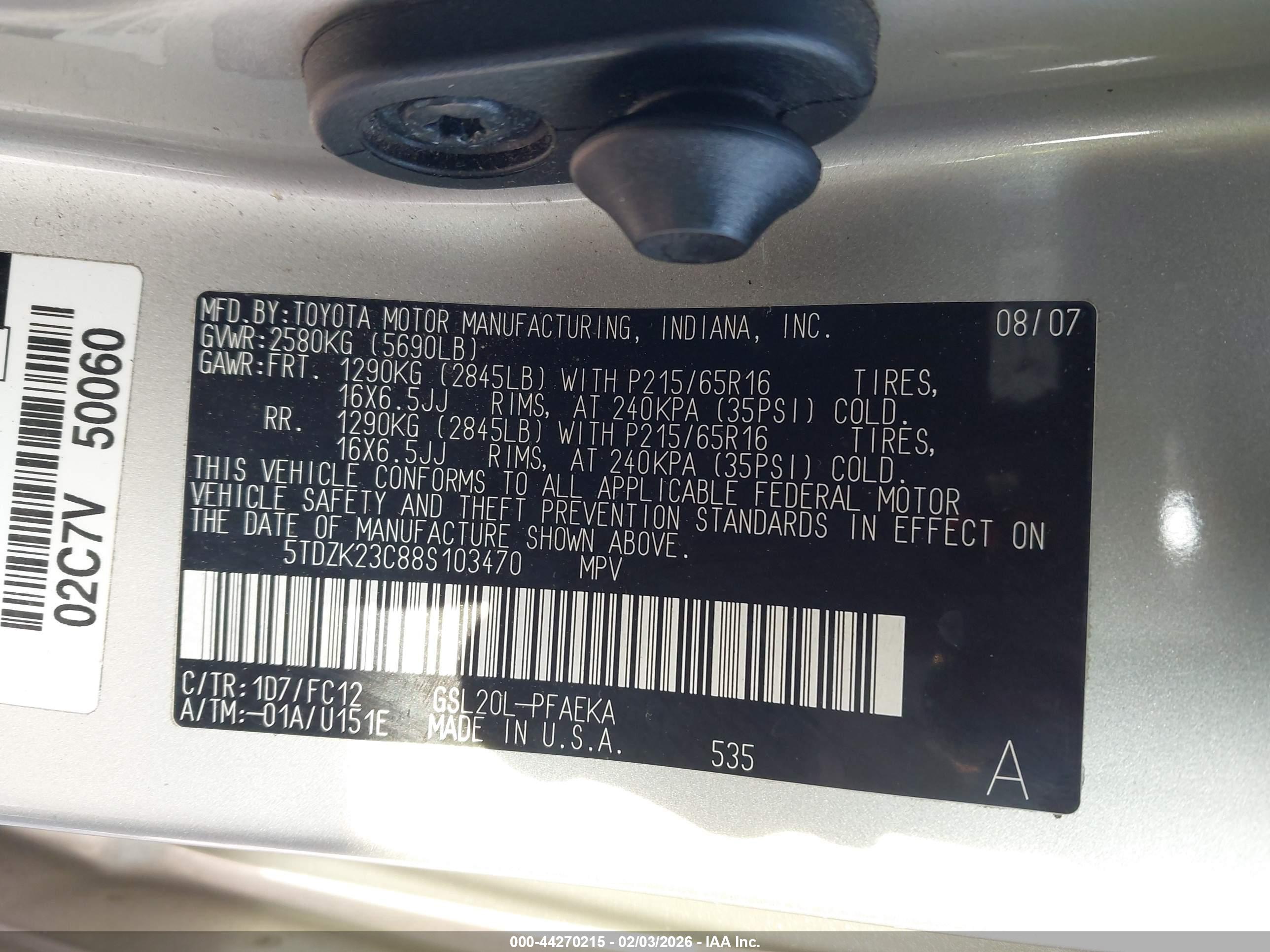 TOYOTA SIENNA image 9