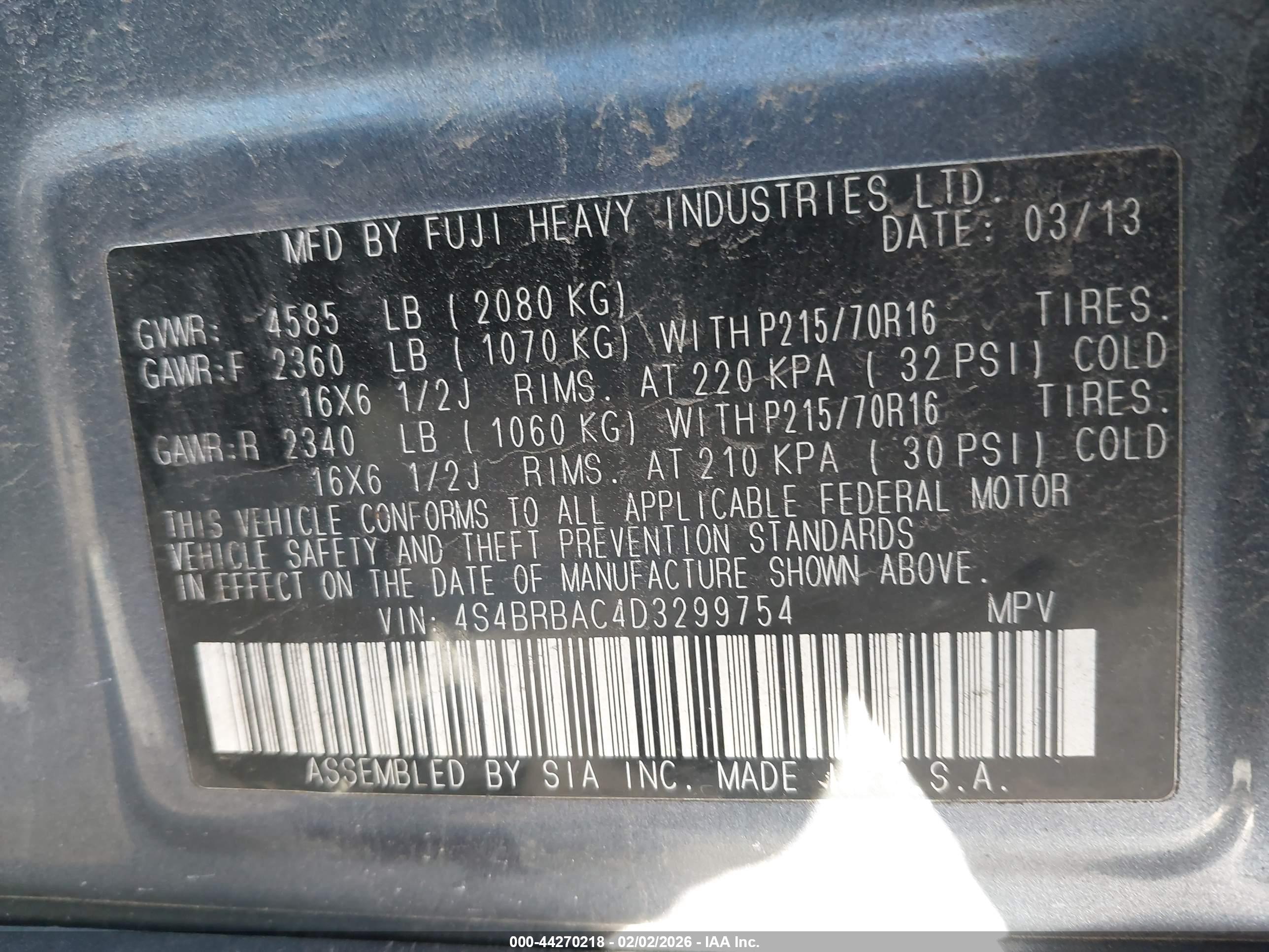 SUBARU OUTBACK image 9