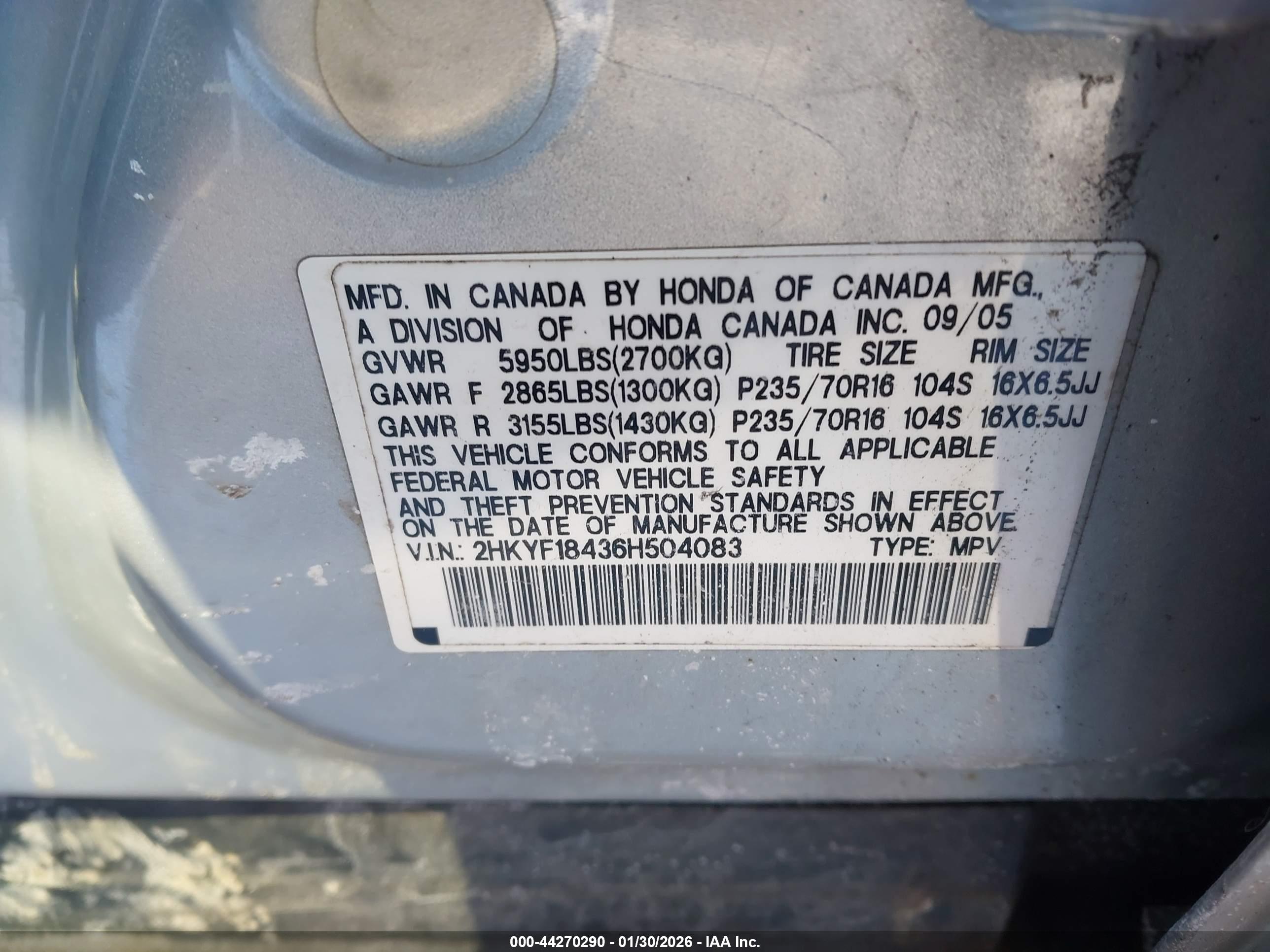 HONDA PILOT image 9