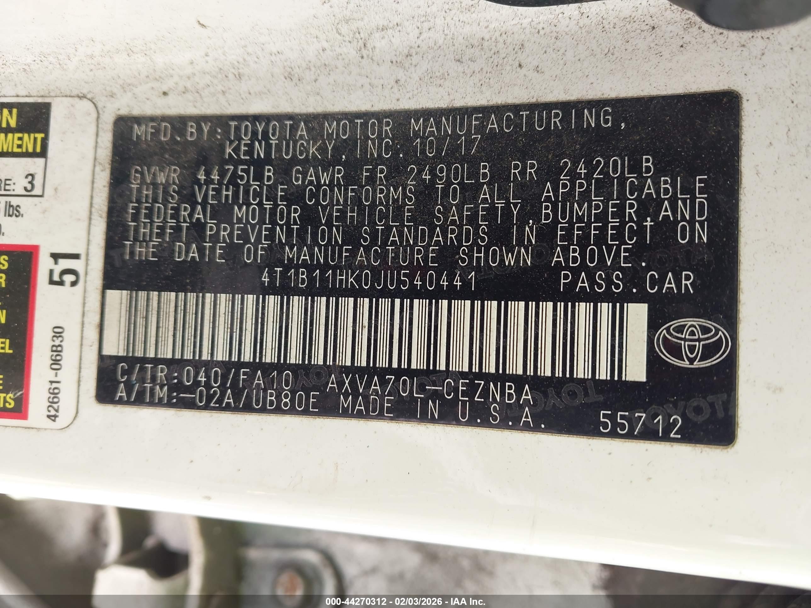 TOYOTA CAMRY image 9