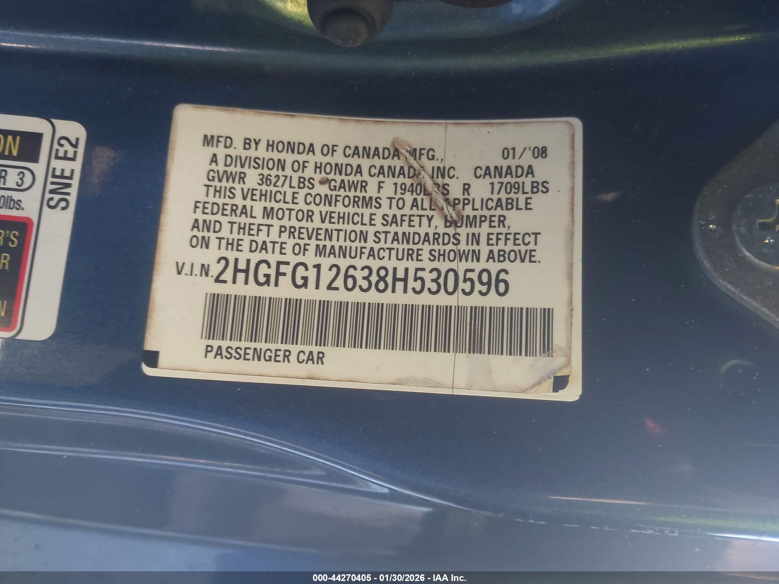 HONDA CIVIC image 9