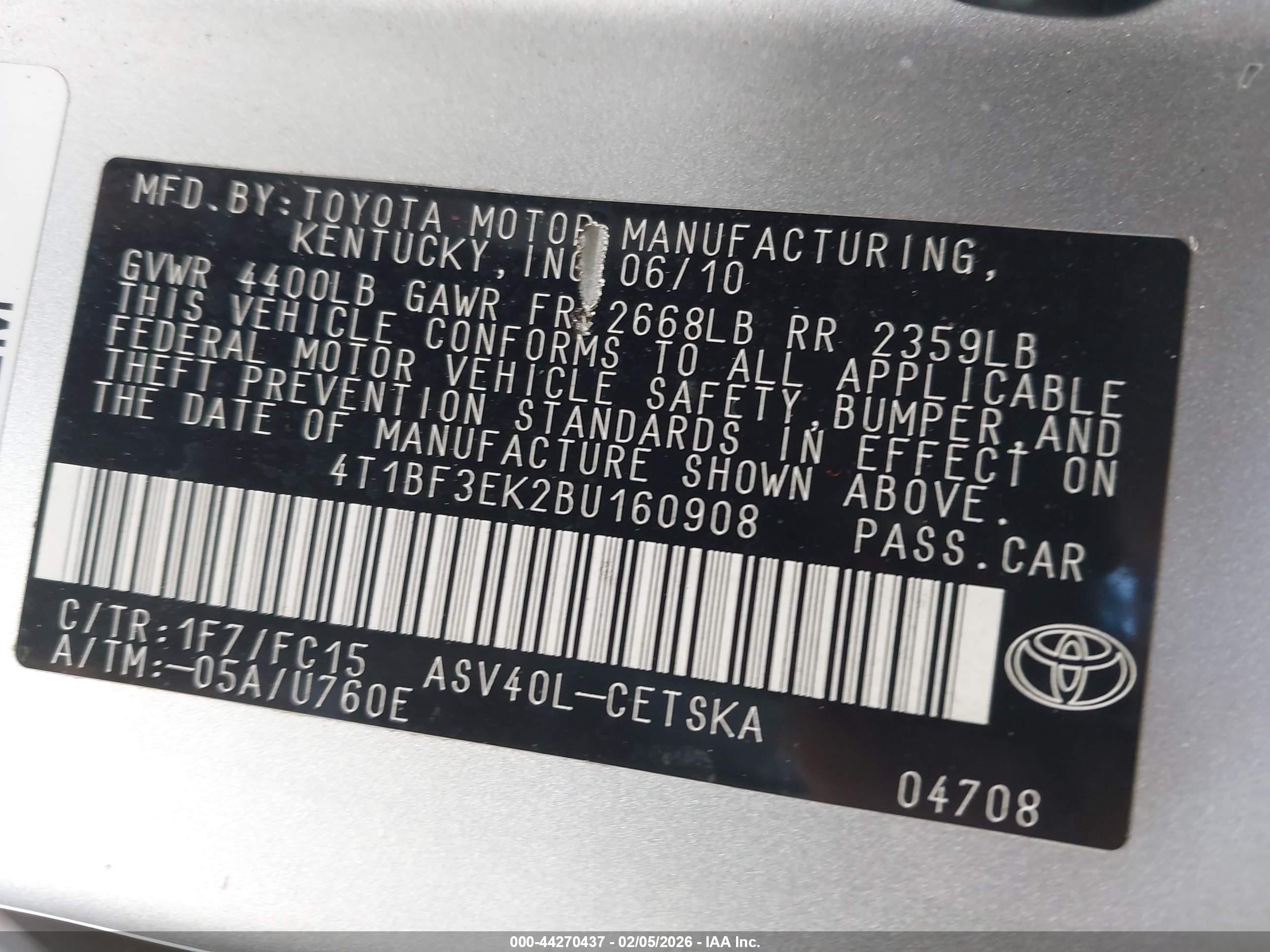 TOYOTA CAMRY image 9
