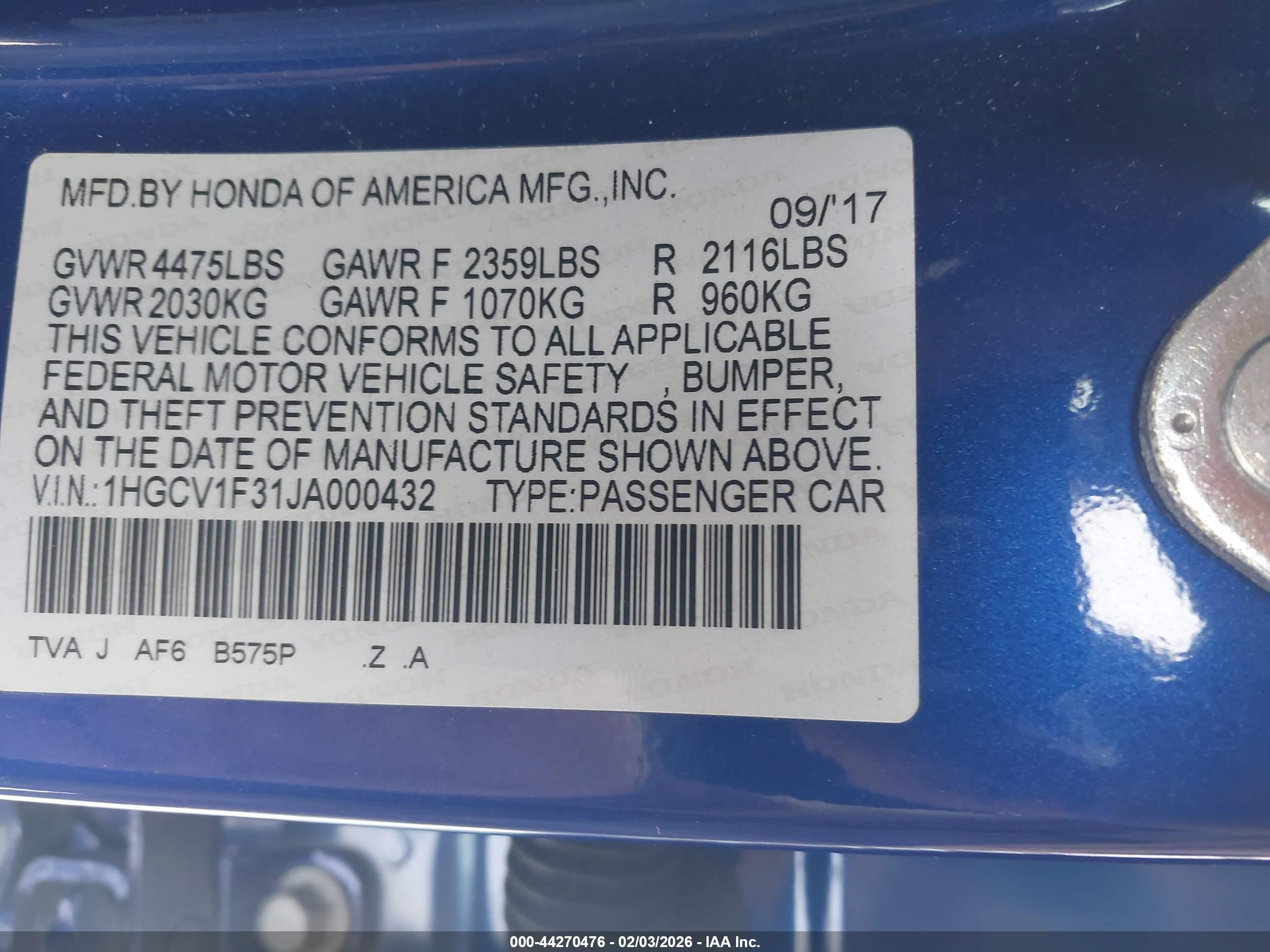 HONDA ACCORD image 9