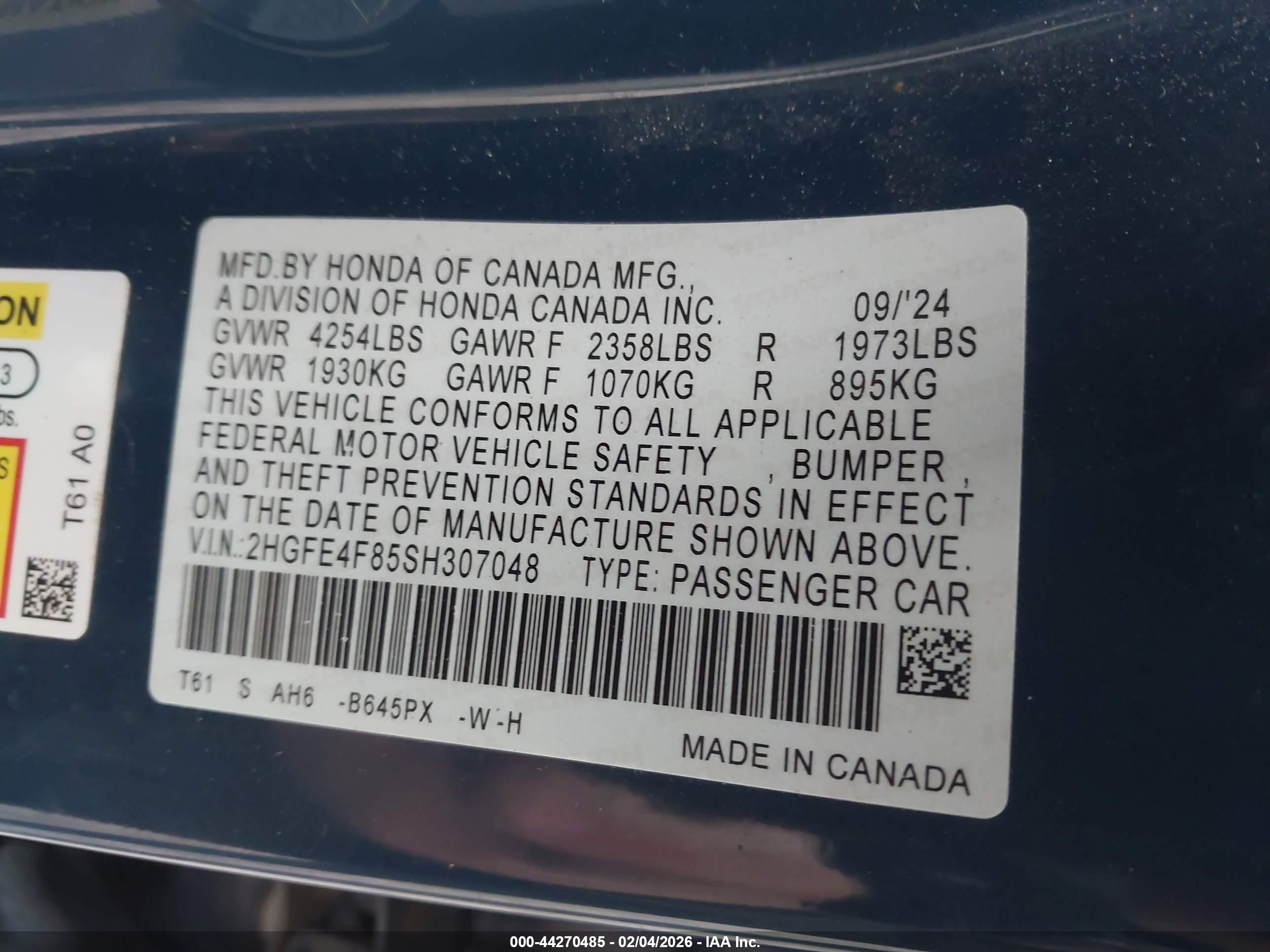 HONDA CIVIC image 9
