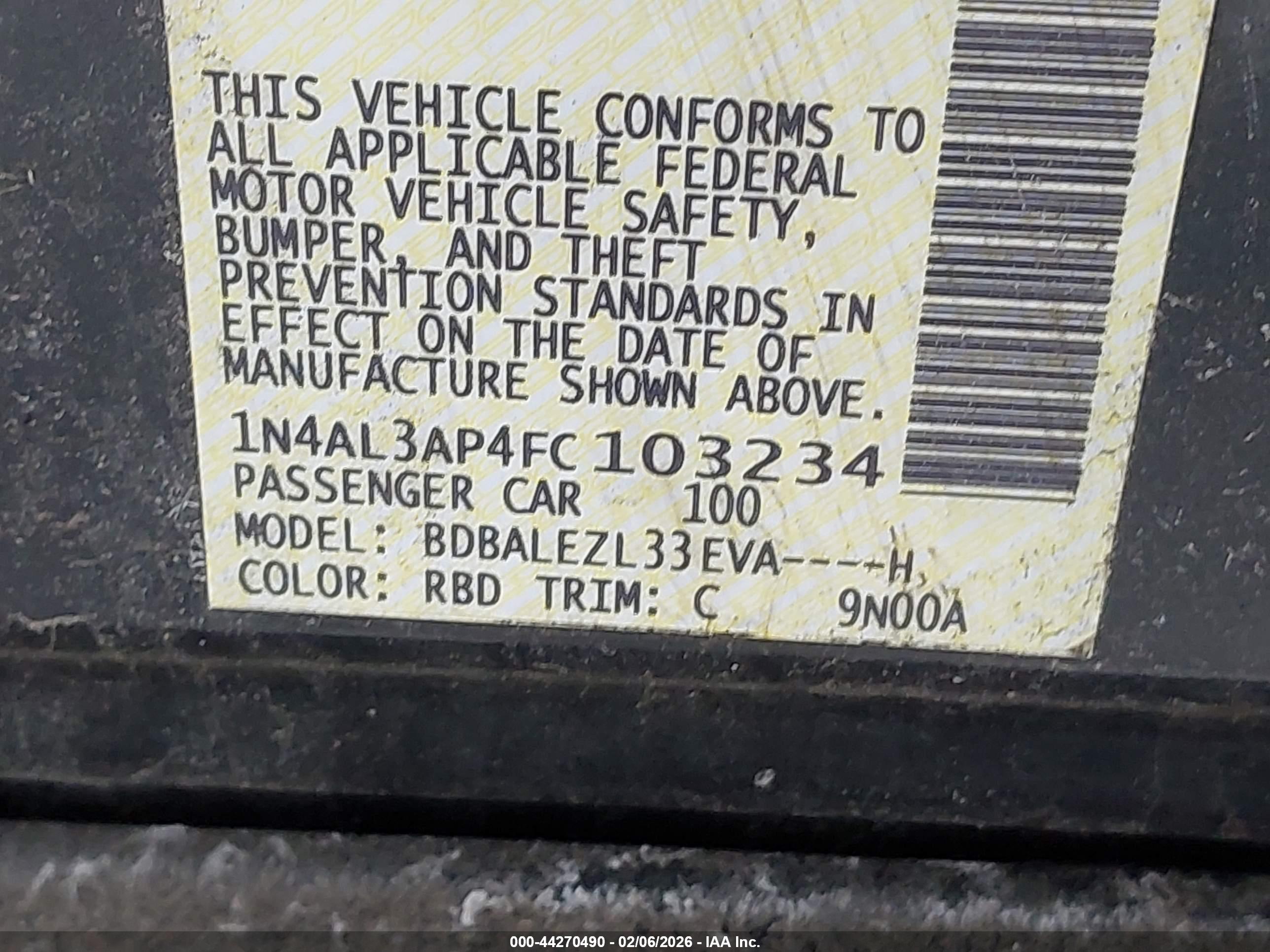 NISSAN ALTIMA image 9