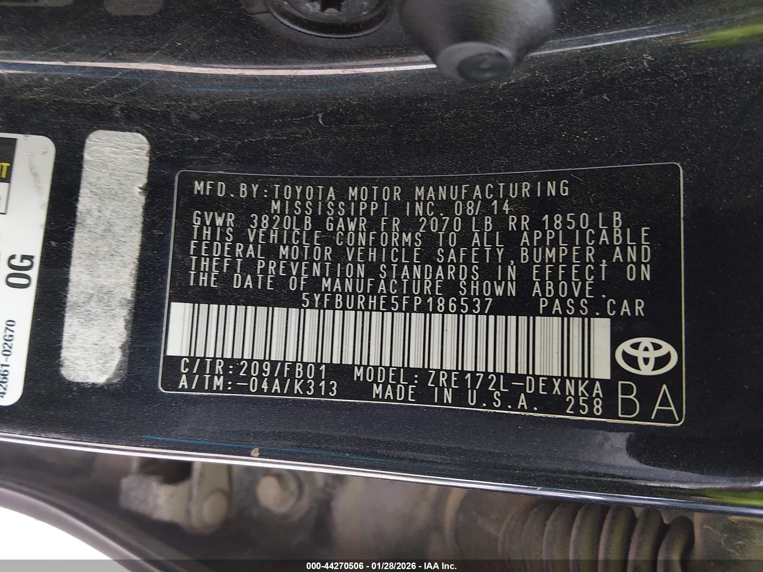 TOYOTA COROLLA image 9