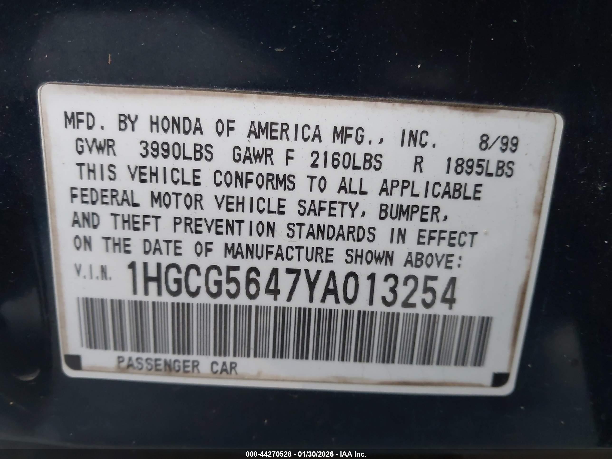 HONDA ACCORD image 9