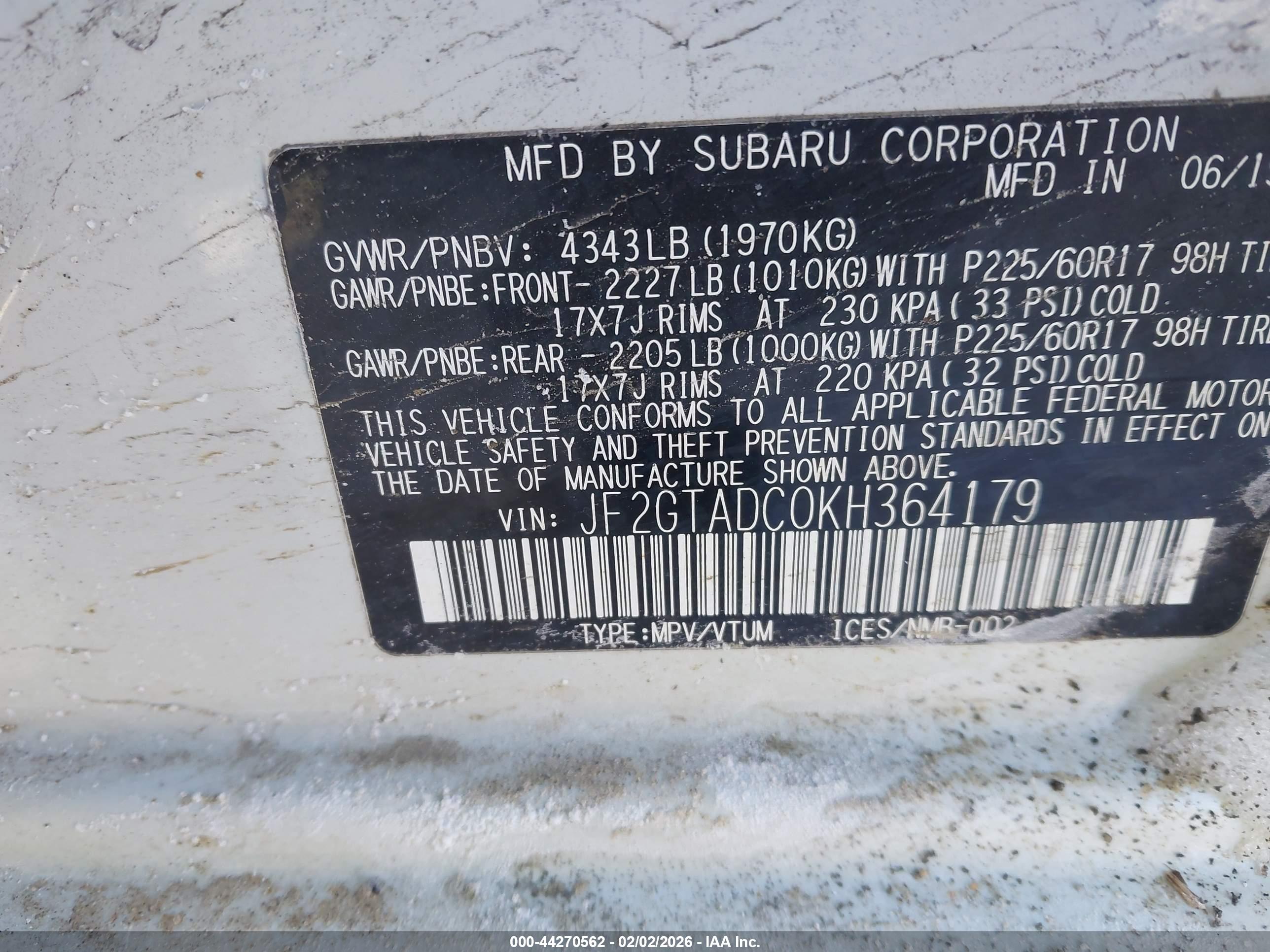 SUBARU CROSSTREK image 9