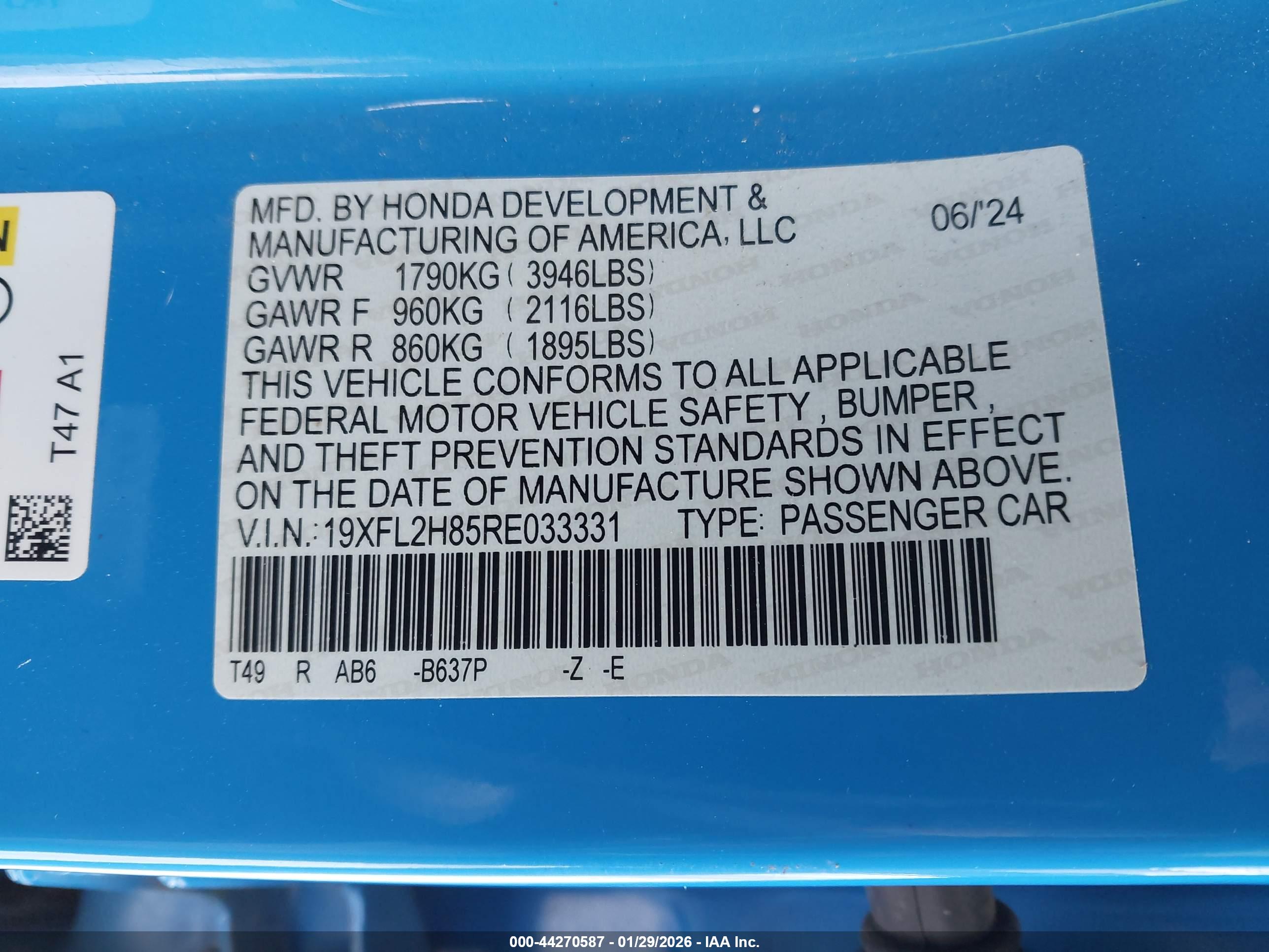 HONDA CIVIC image 9