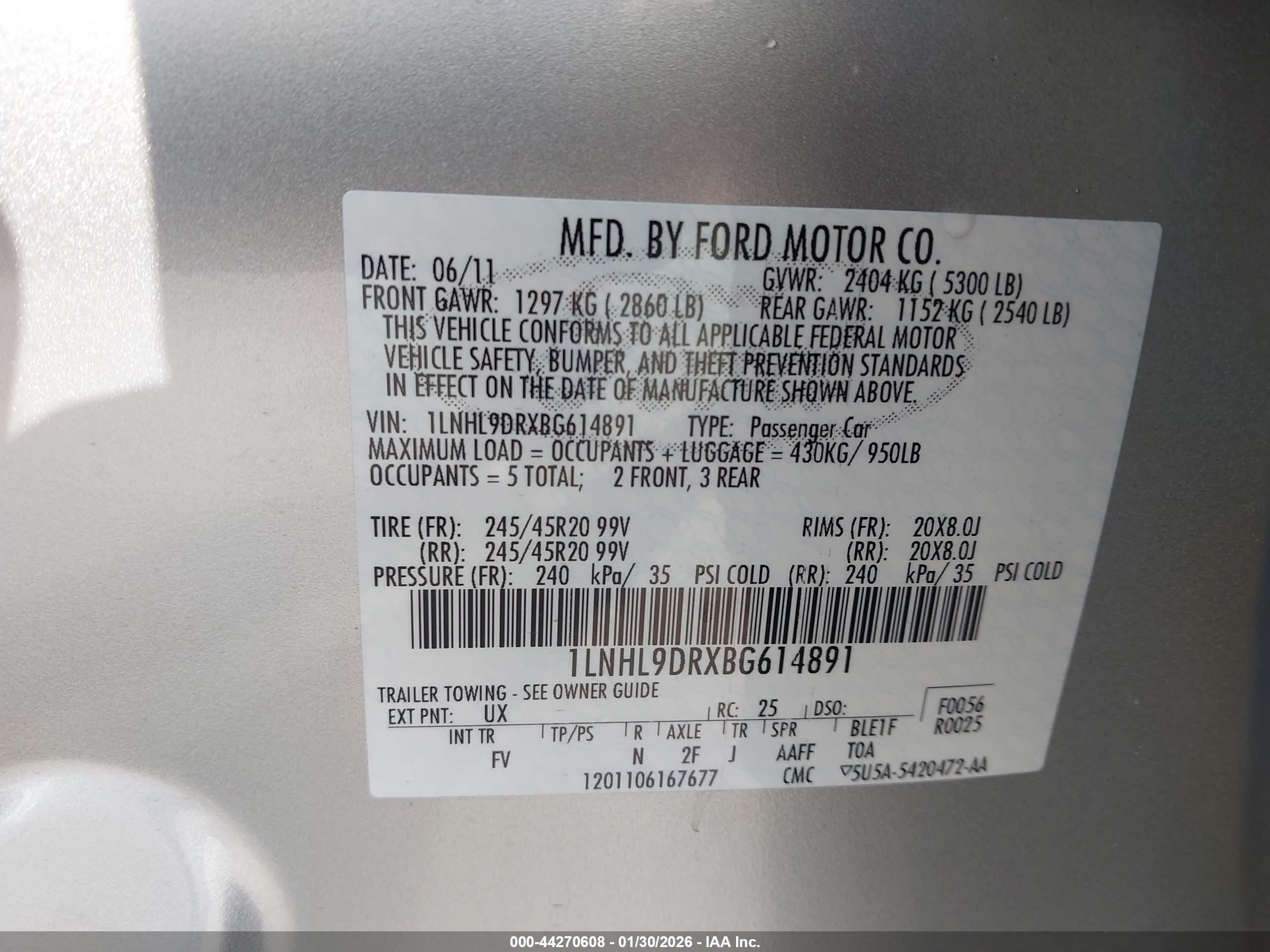 LINCOLN MKS image 9