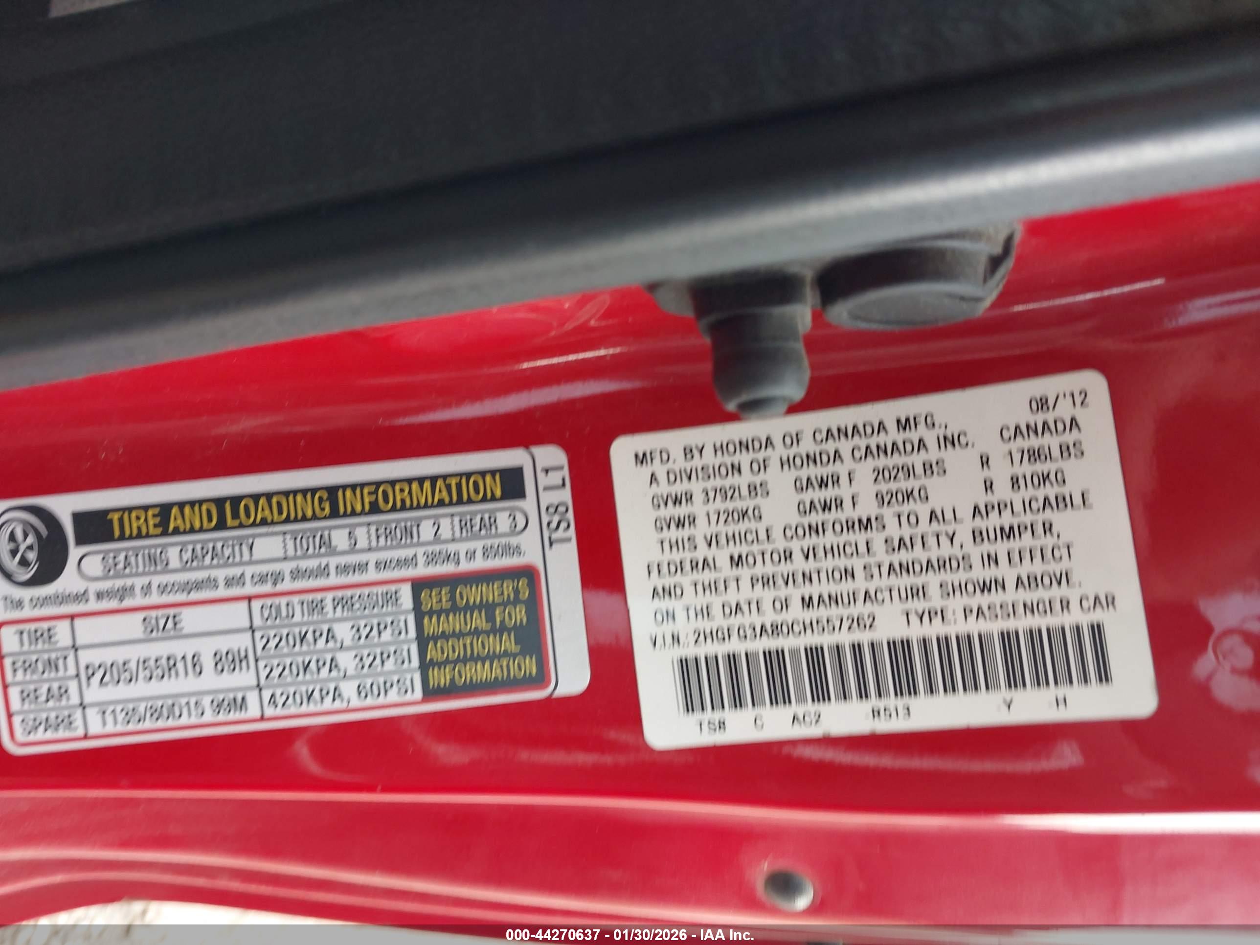HONDA CIVIC image 9