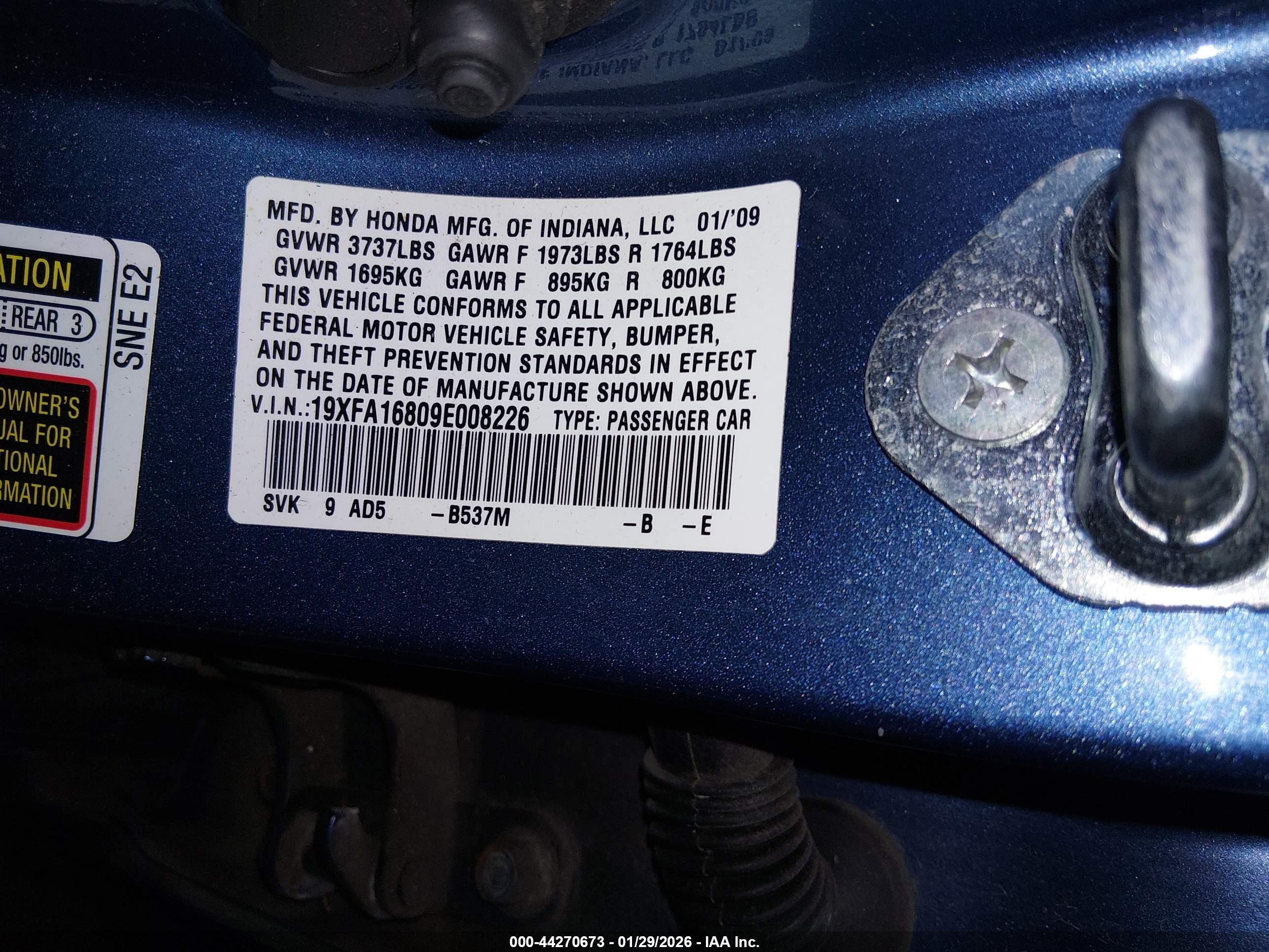 HONDA CIVIC image 9