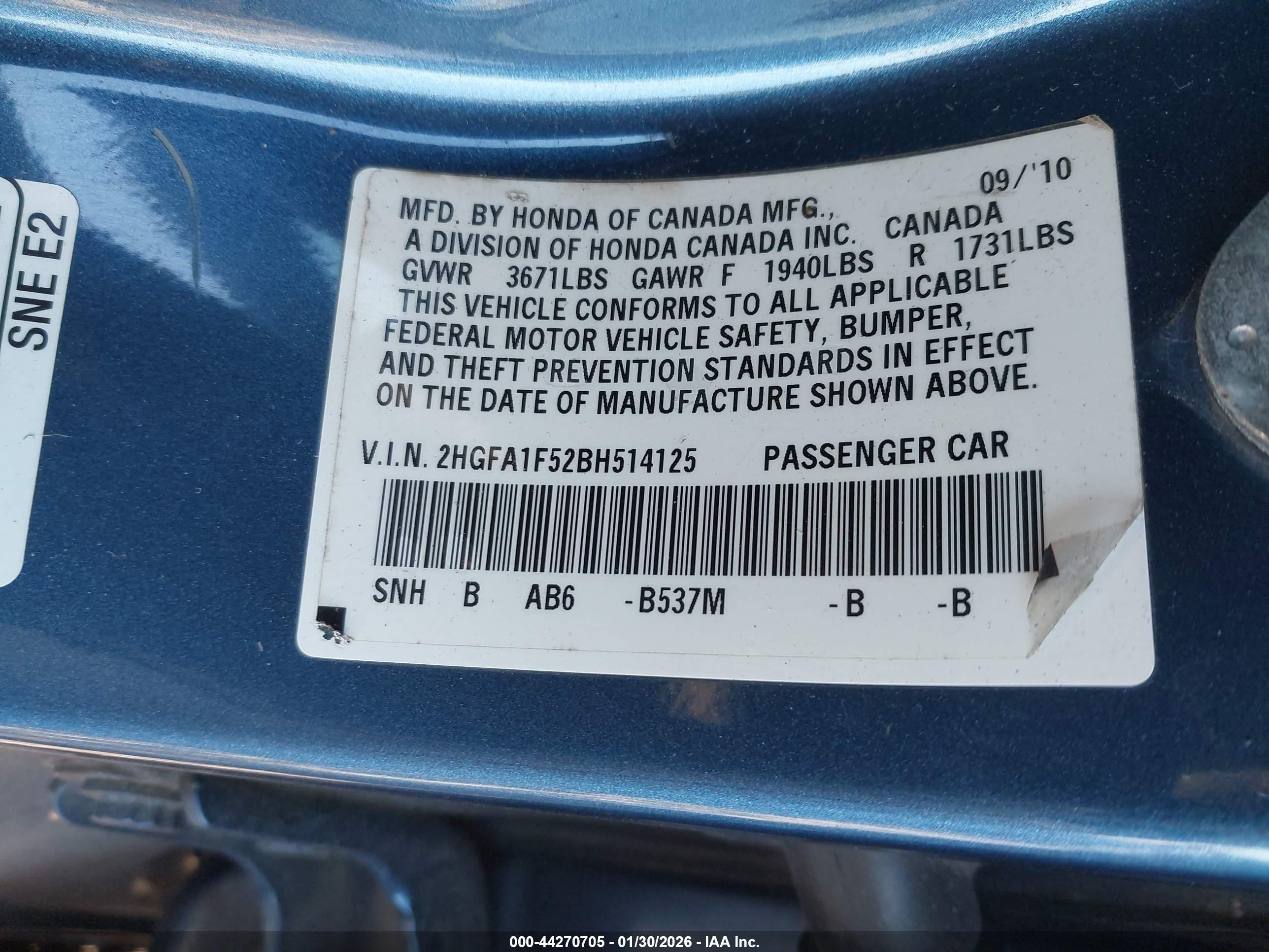 HONDA CIVIC image 9