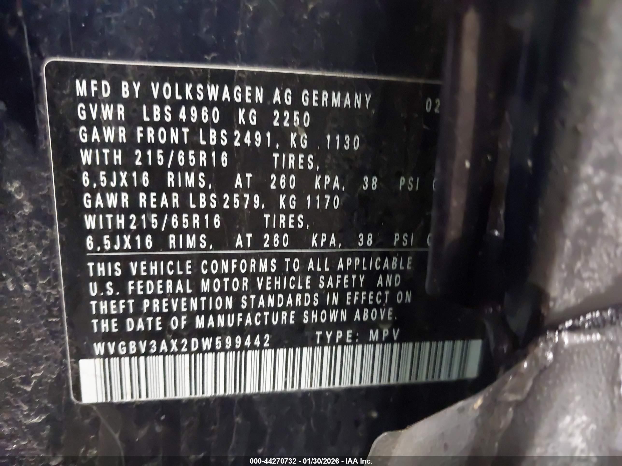 VOLKSWAGEN TIGUAN image 9