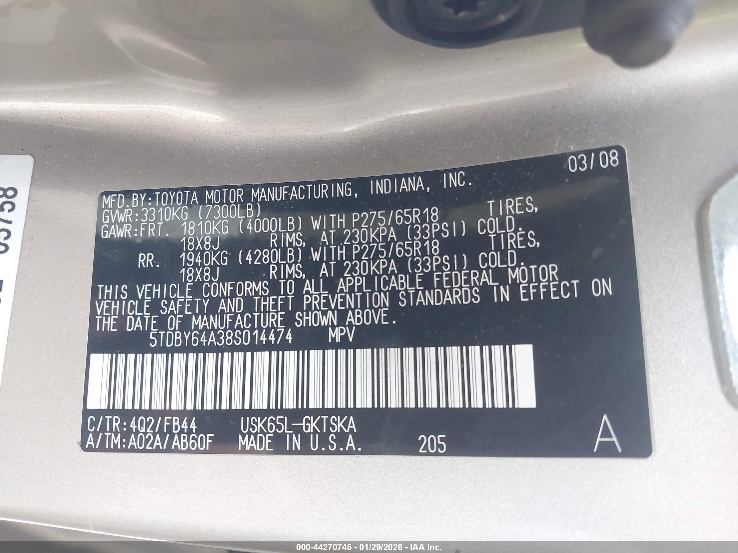 TOYOTA SEQUOIA image 9