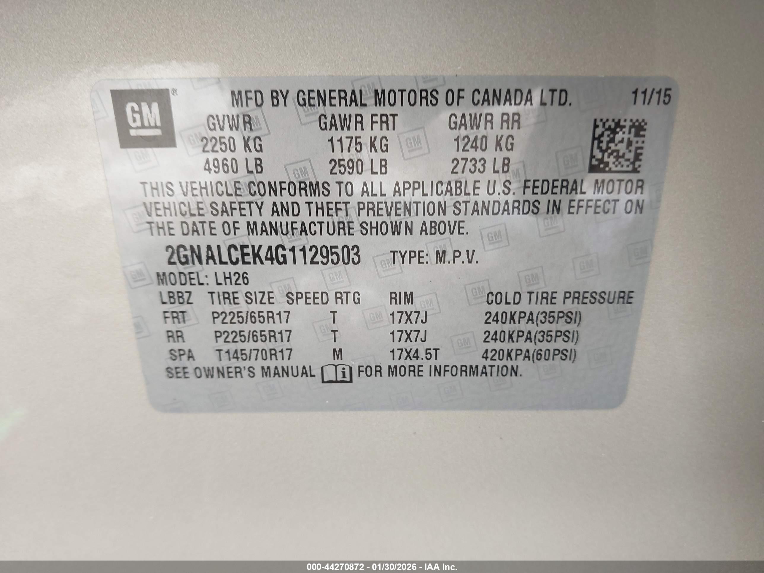 CHEVROLET EQUINOX image 9