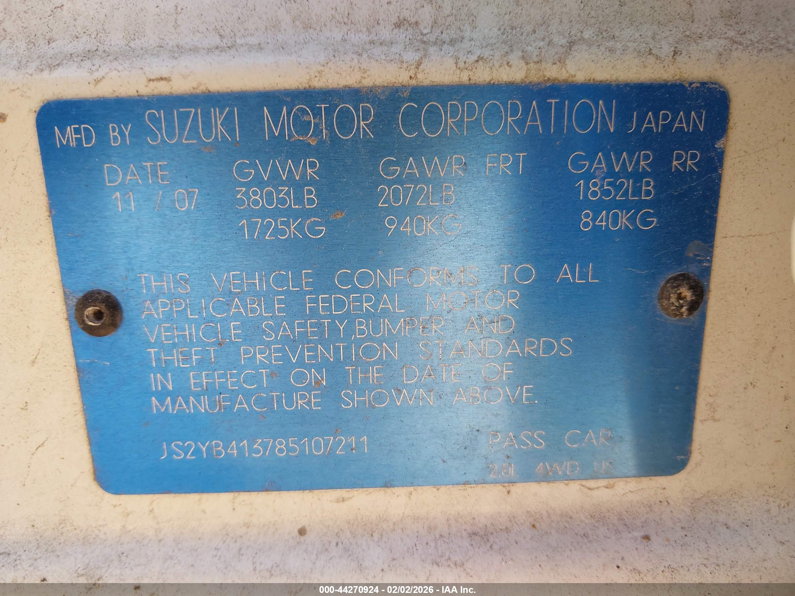 SUZUKI SX4 image 9