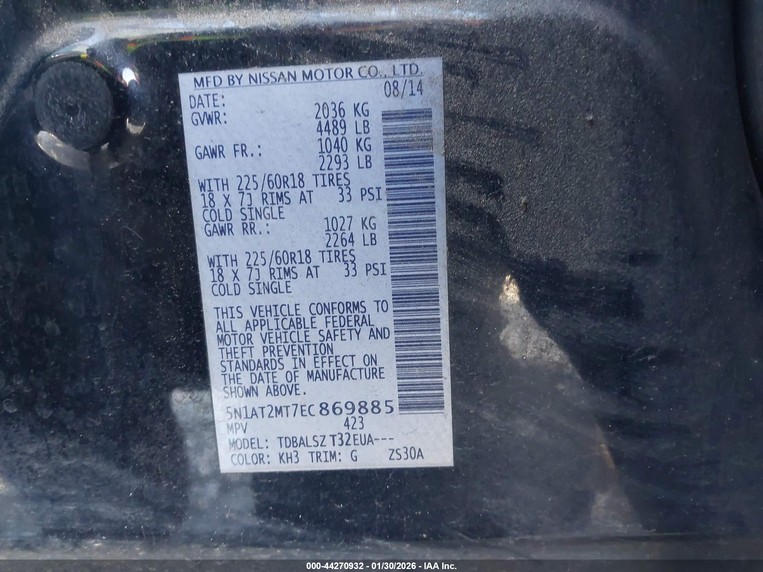 NISSAN ROGUE image 9
