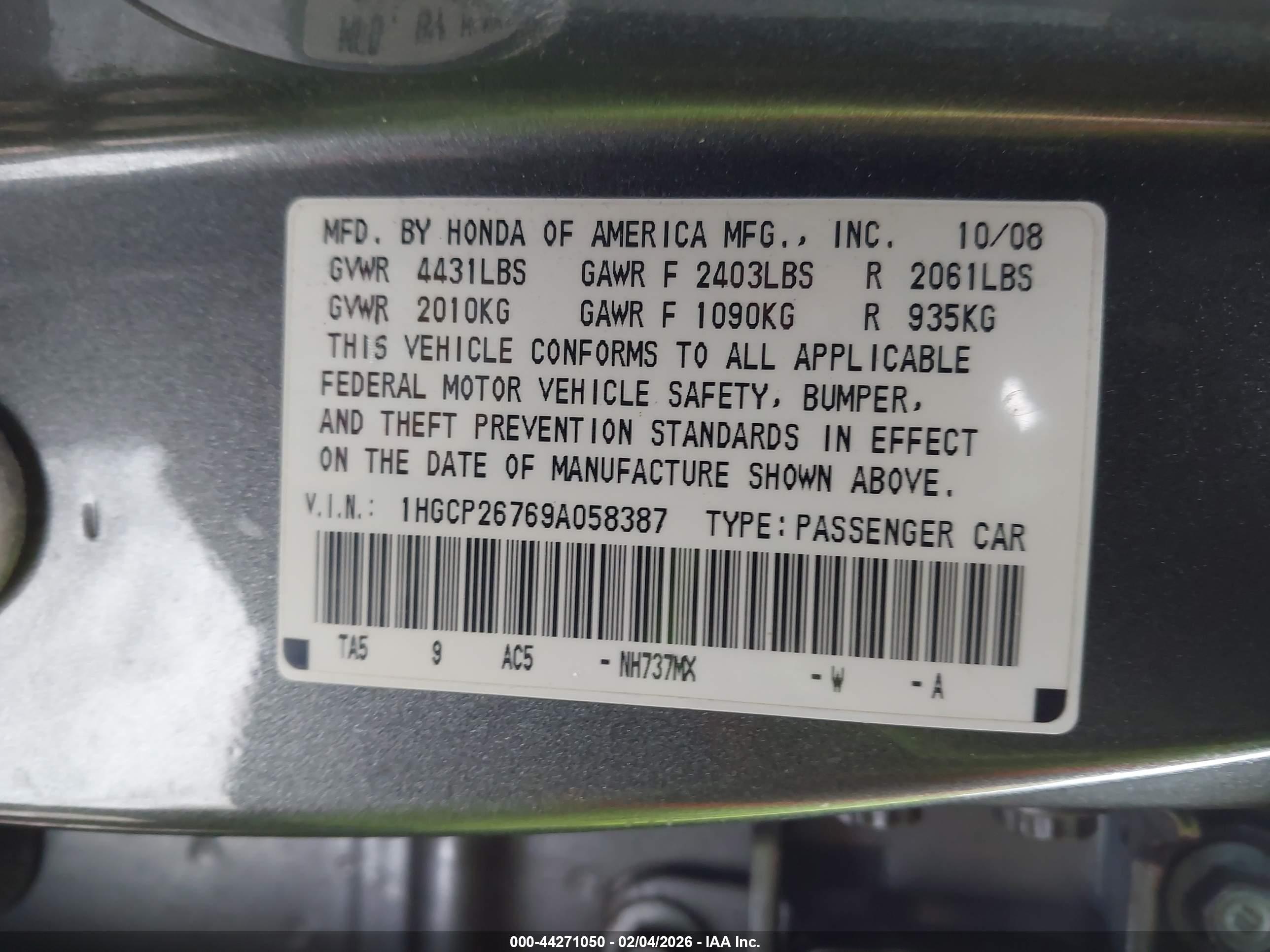 HONDA ACCORD image 9