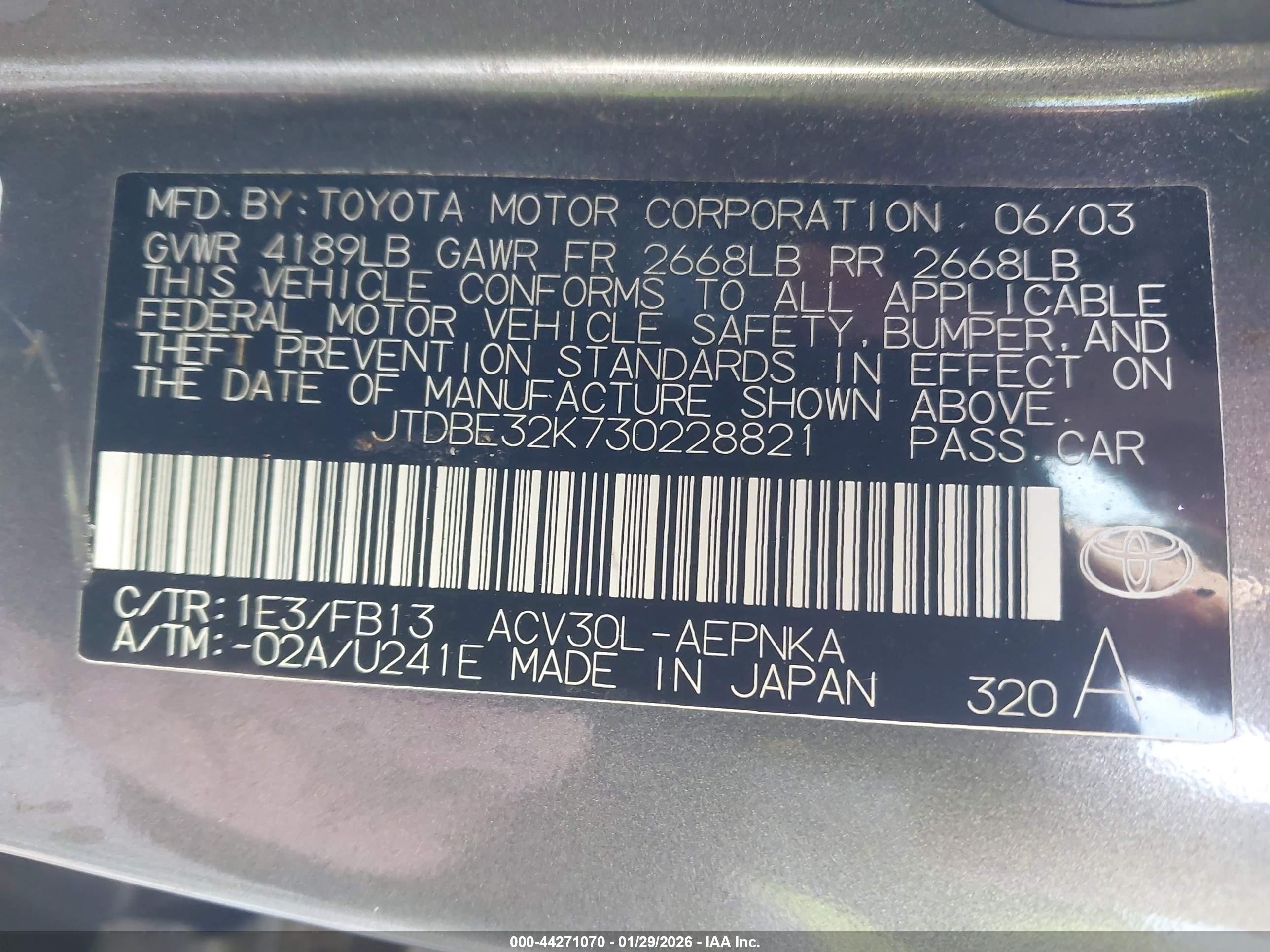 TOYOTA CAMRY image 9