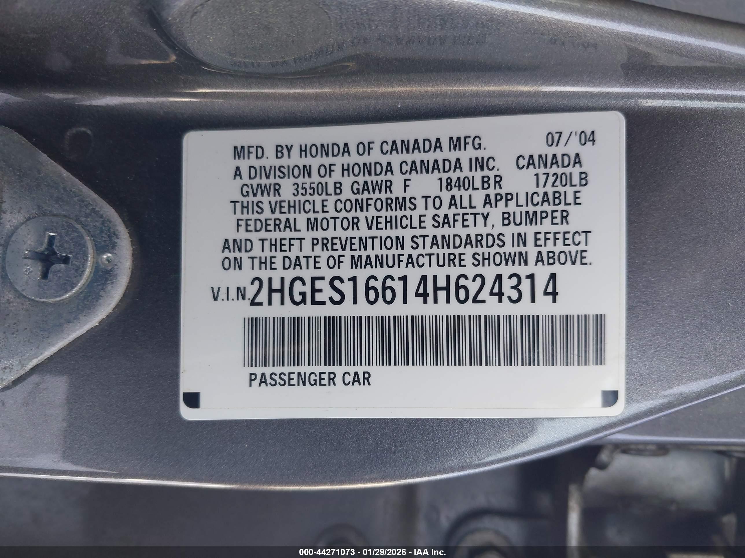 HONDA CIVIC image 9