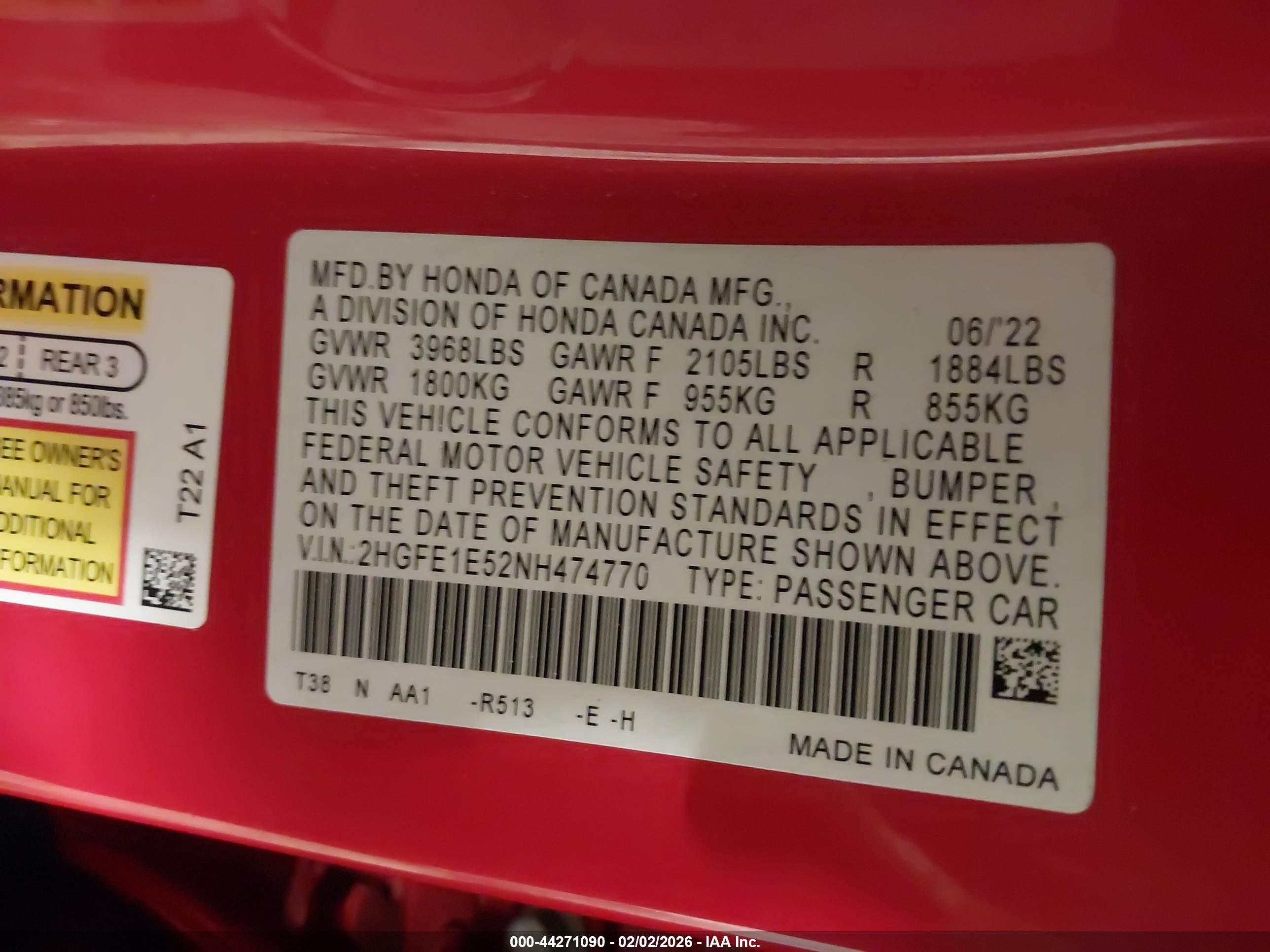 HONDA CIVIC image 9
