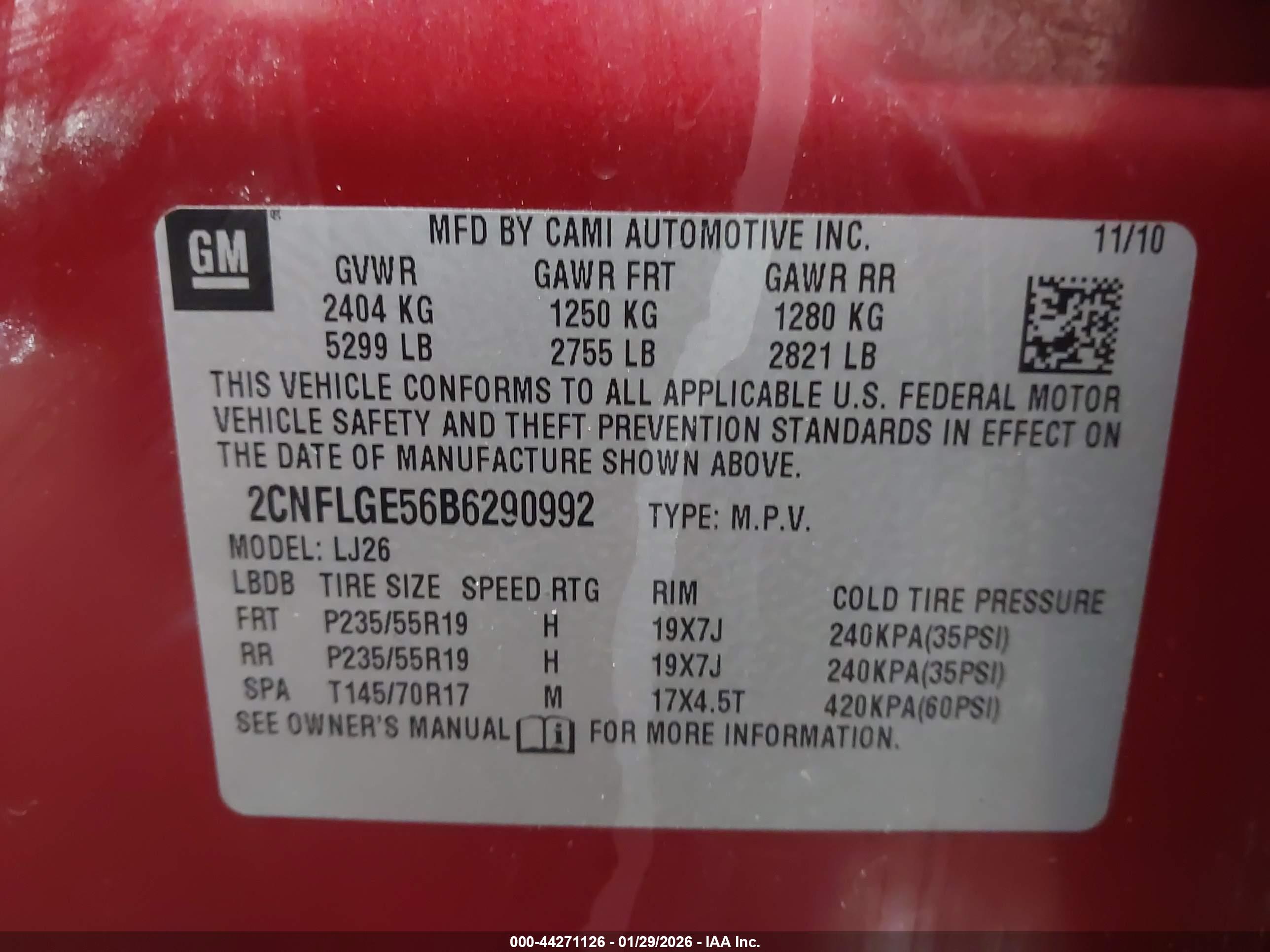 CHEVROLET EQUINOX image 9