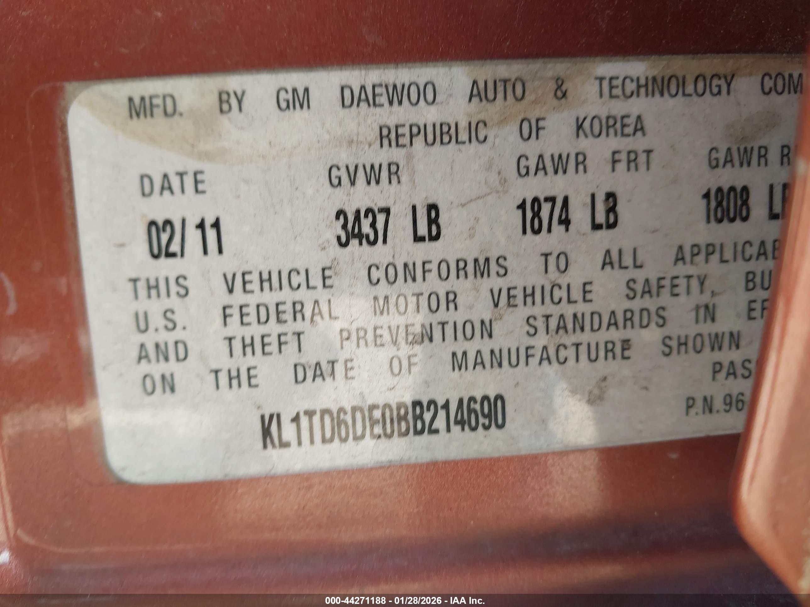CHEVROLET AVEO image 9