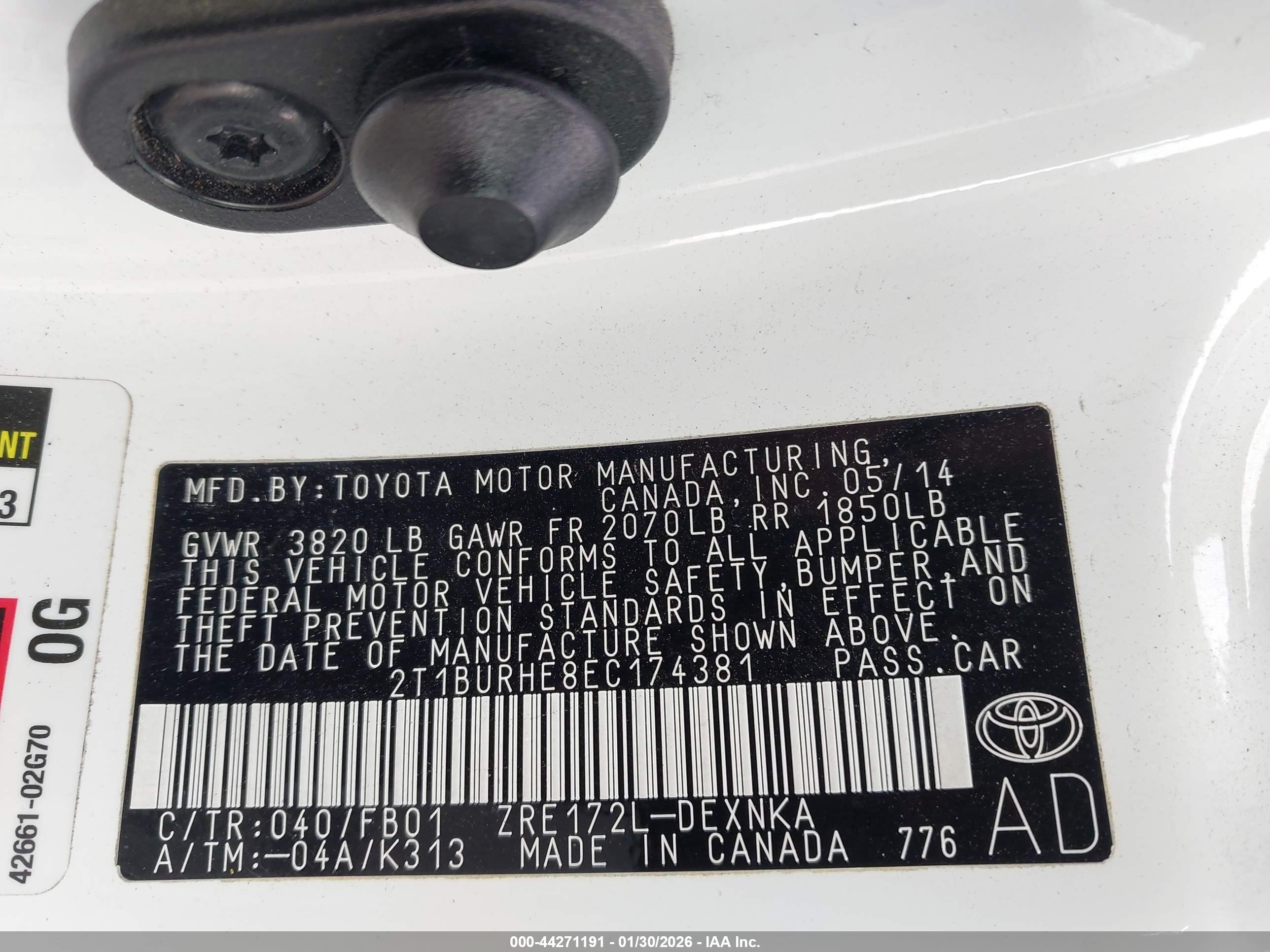 TOYOTA COROLLA image 9
