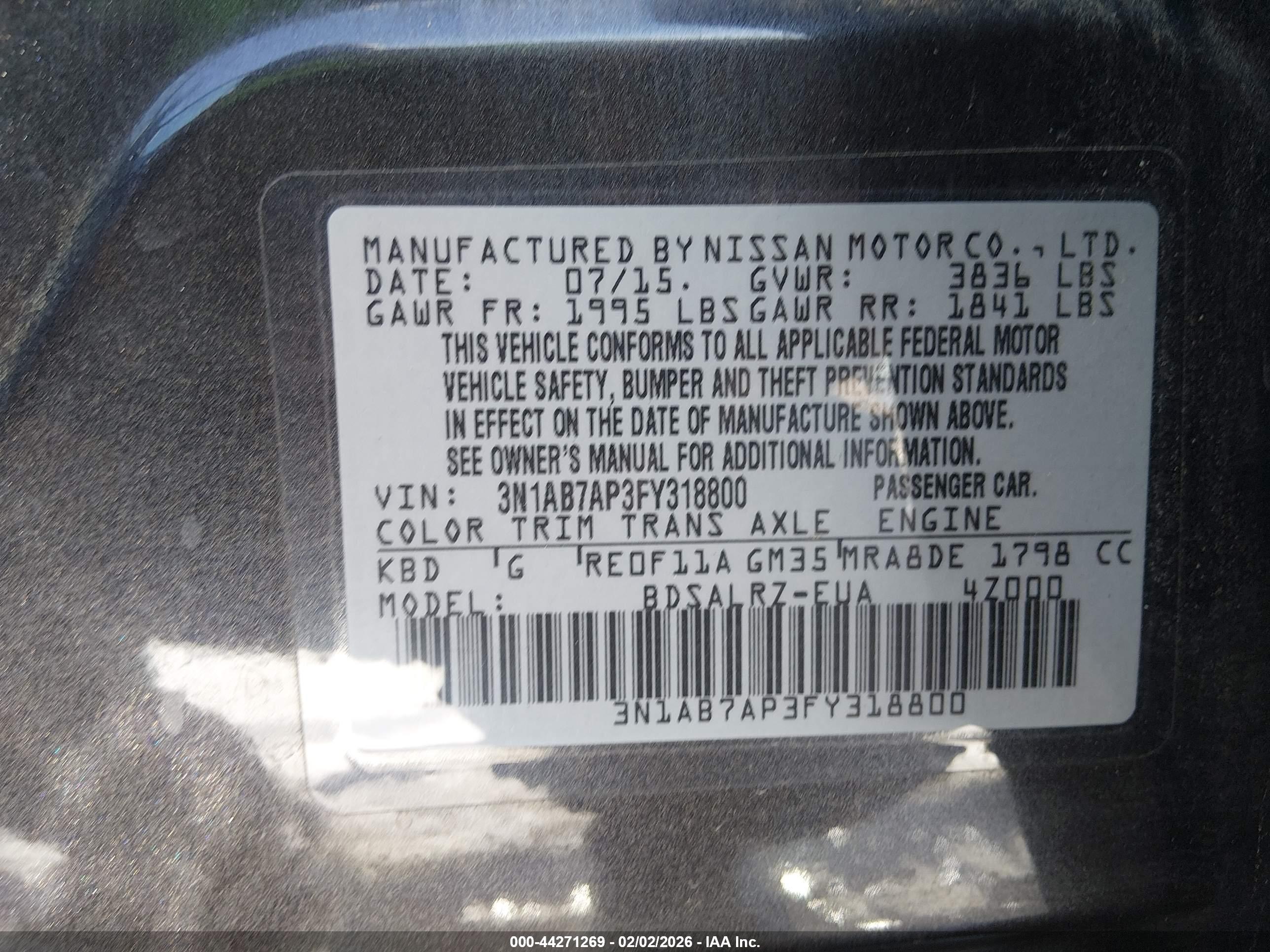 NISSAN SENTRA image 9