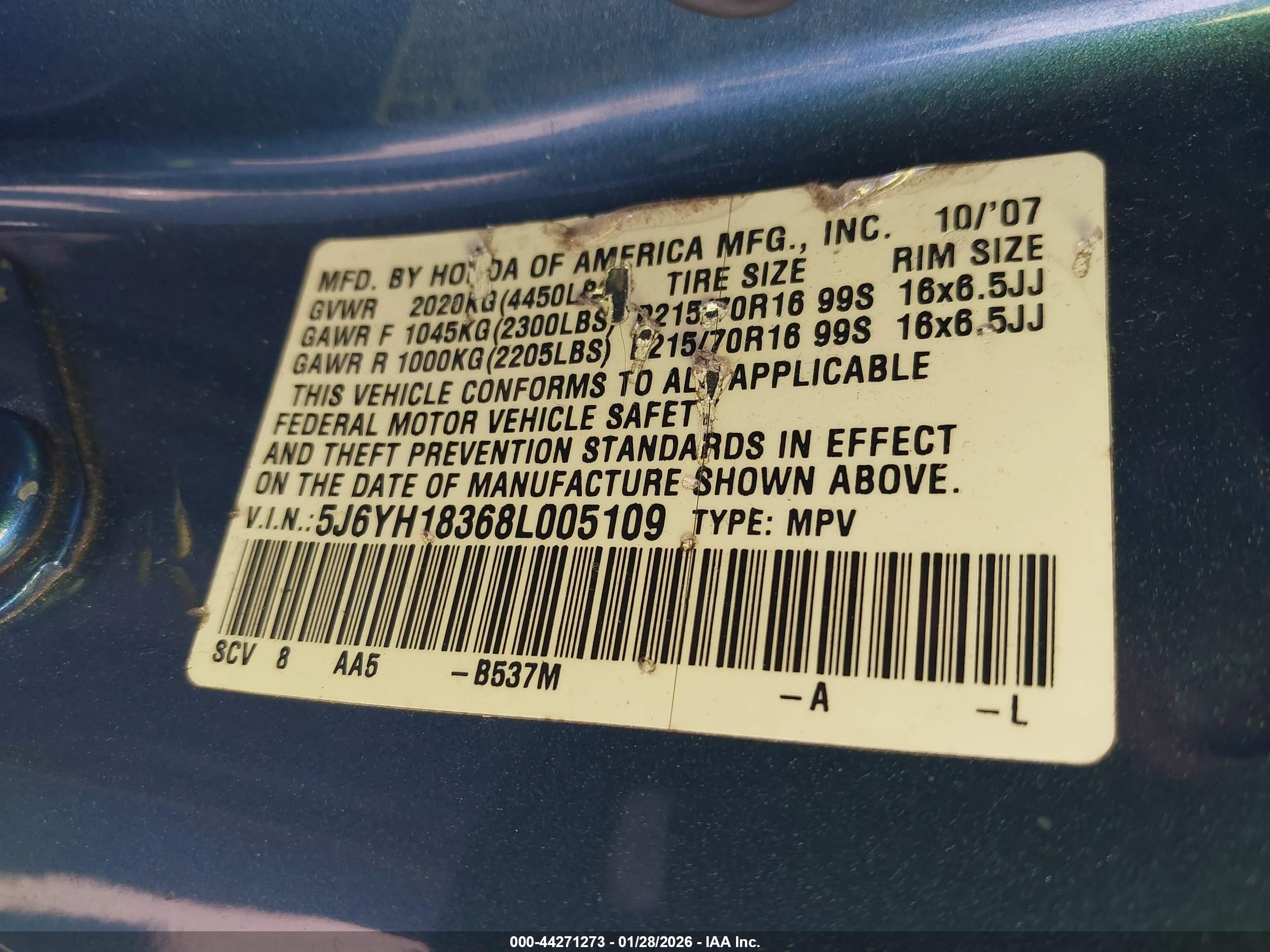 HONDA ELEMENT image 9